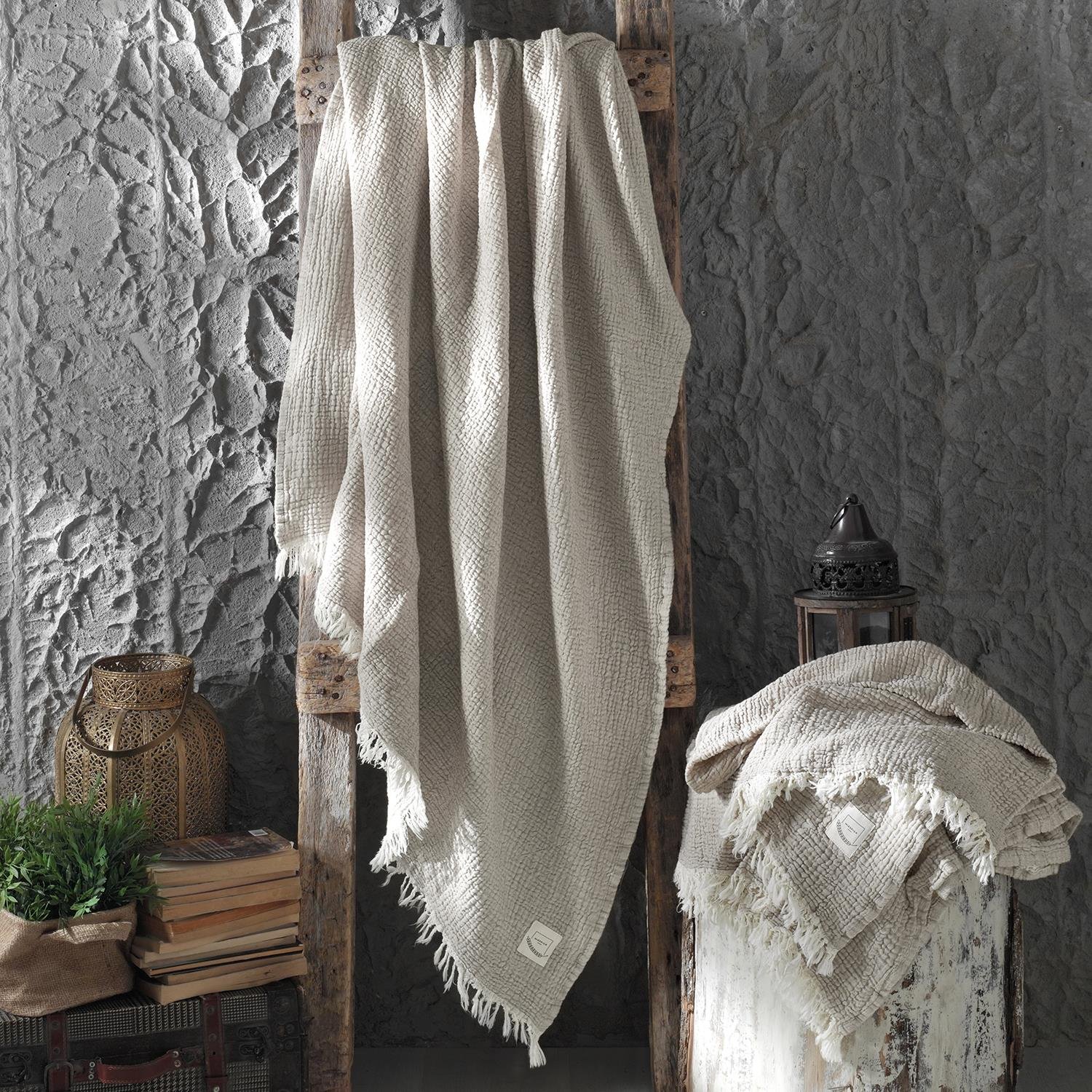 Müslin Peştemal - Gold 3 Kat Müslin Peştemal Plaj Havlusu 125x190 - Miespiga