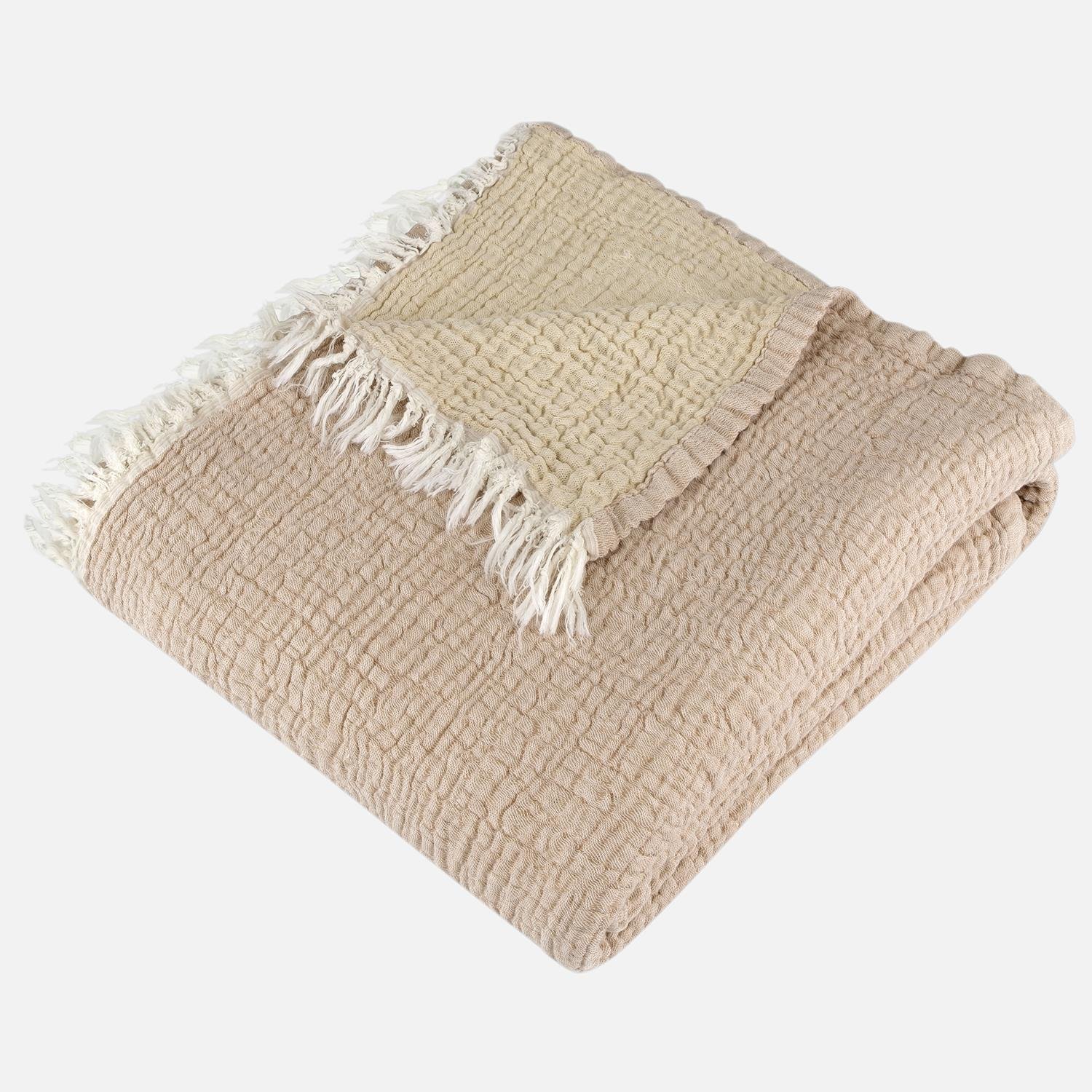 Müslin Peştemal - Gold 3 Kat Müslin Peştemal Plaj Havlusu 125x190 - Miespiga