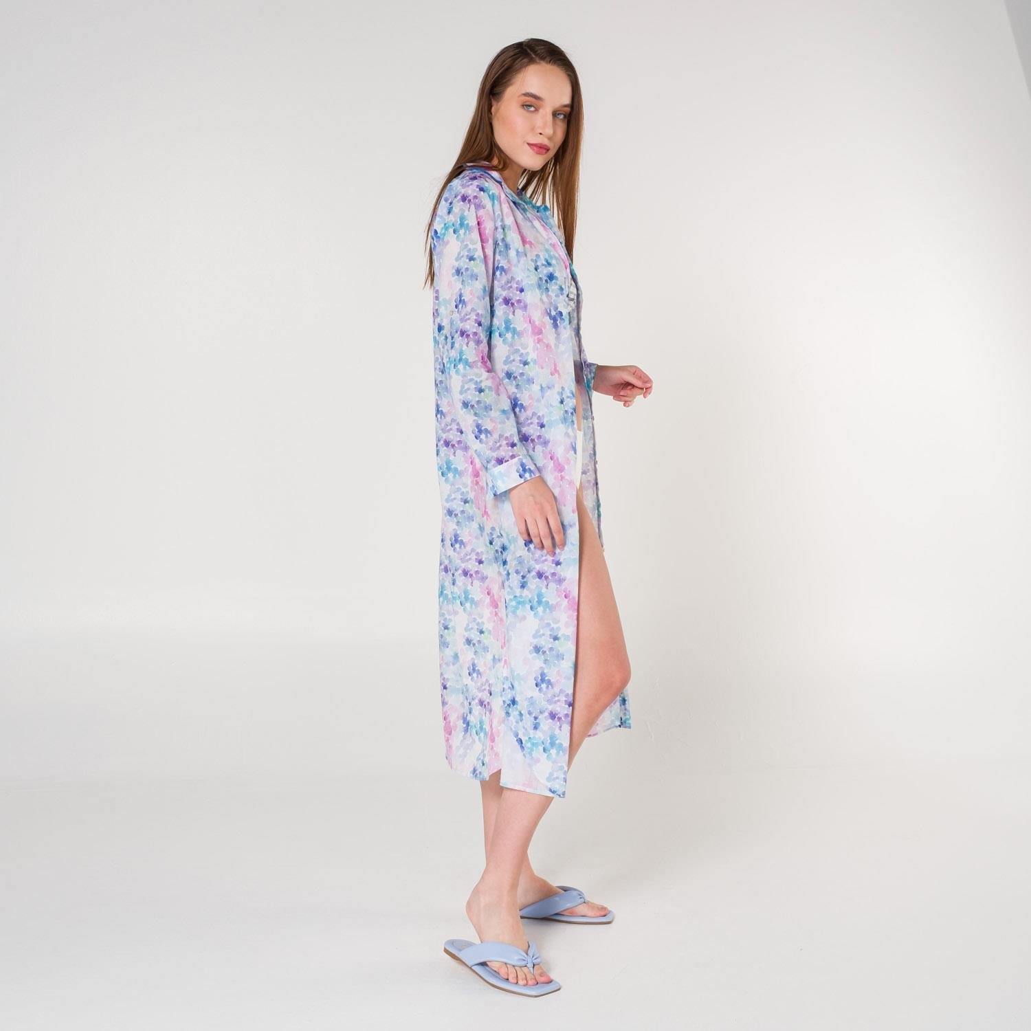 Plaj Elbisesi - Helen Vual Plaj Gömlek Elbise - Miespiga