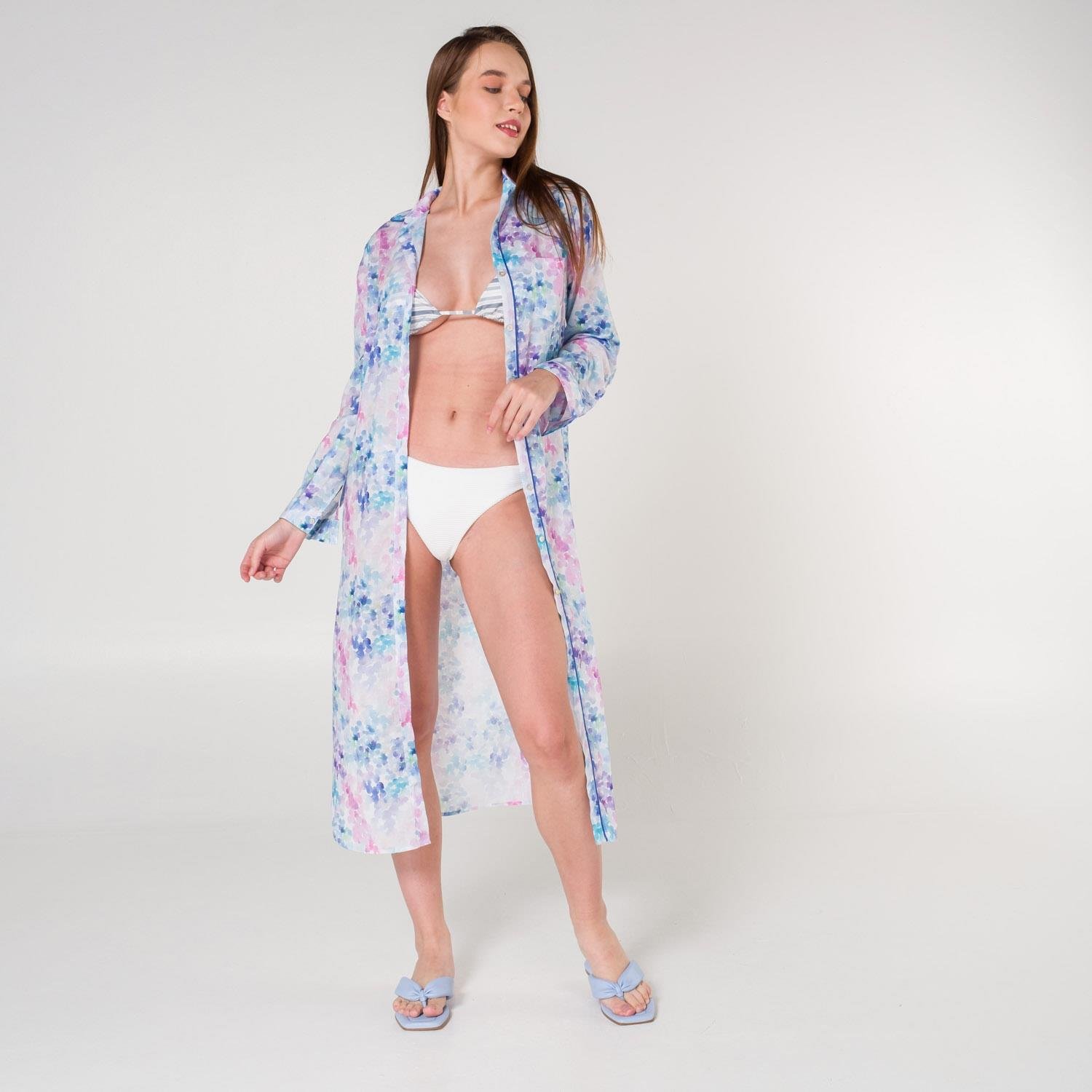 Plaj Elbisesi - Helen Vual Plaj Gömlek Elbise - Miespiga