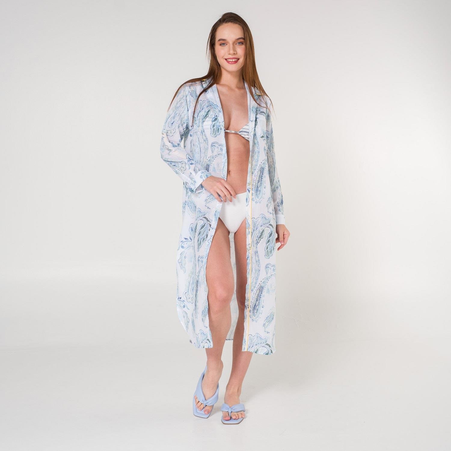 Plaj Elbisesi - Helen Vual Plaj Gömlek Elbise - Miespiga