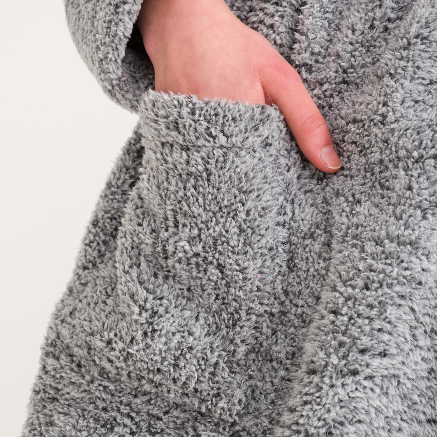 Sabahlık - Kadın Welsoft Şal Yaka Polar Sabahlık - Miespiga