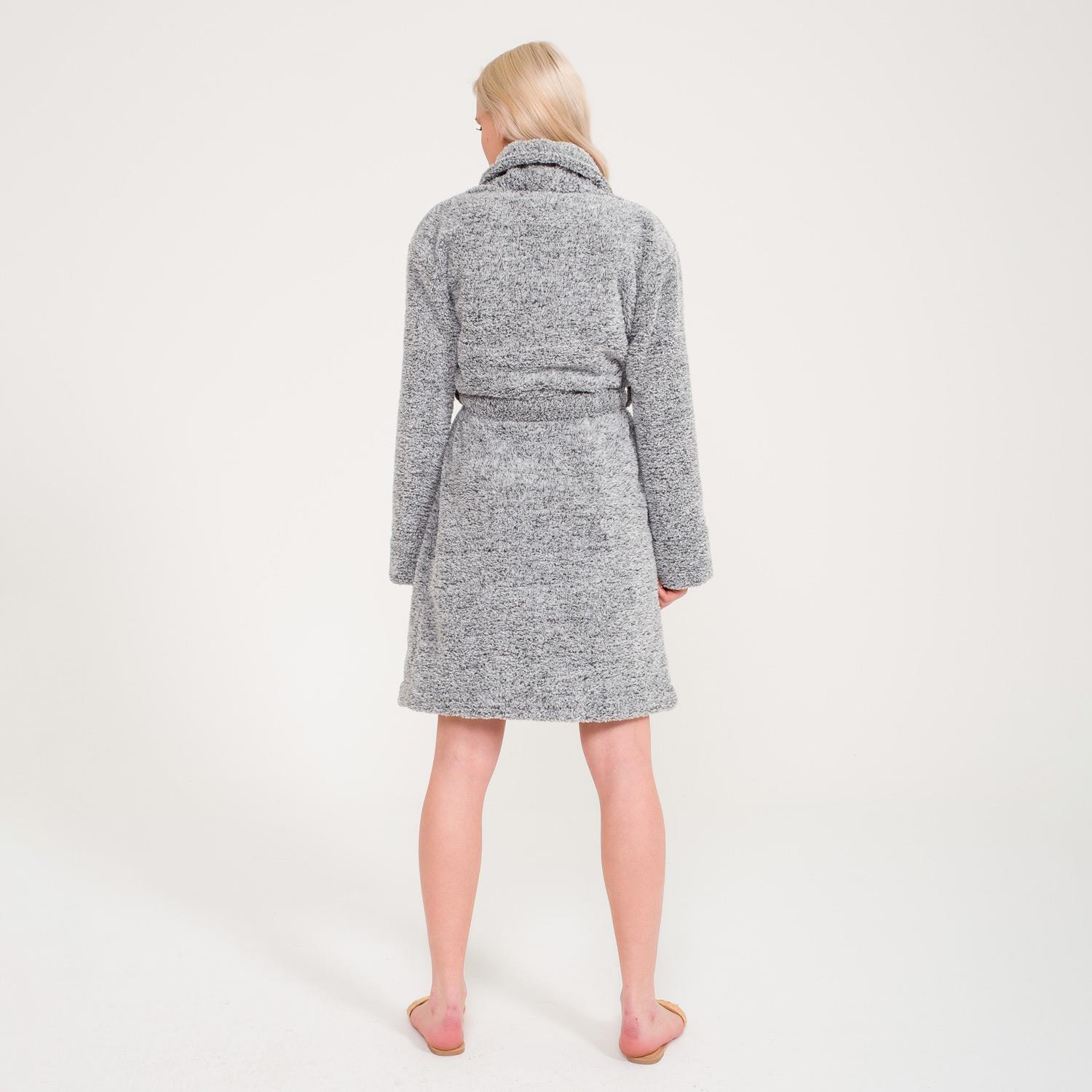 Sabahlık - Kadın Welsoft Şal Yaka Polar Sabahlık - Miespiga