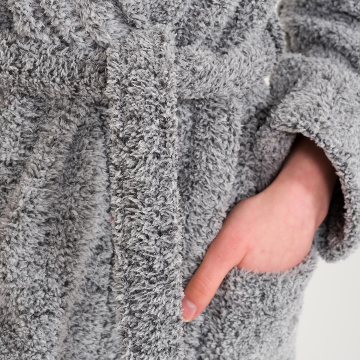 Sabahlık - Kadın Welsoft Şal Yaka Polar Sabahlık - Miespiga