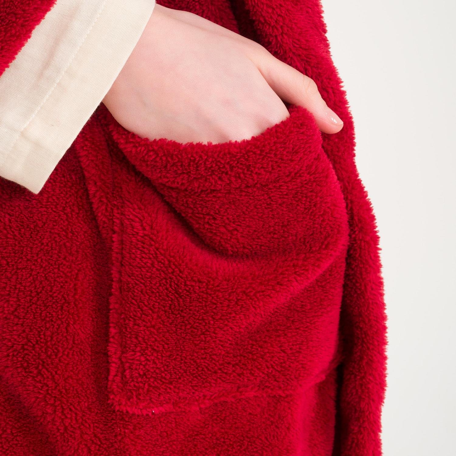 Sabahlık - Kadın Welsoft Şal Yaka Polar Sabahlık - Miespiga