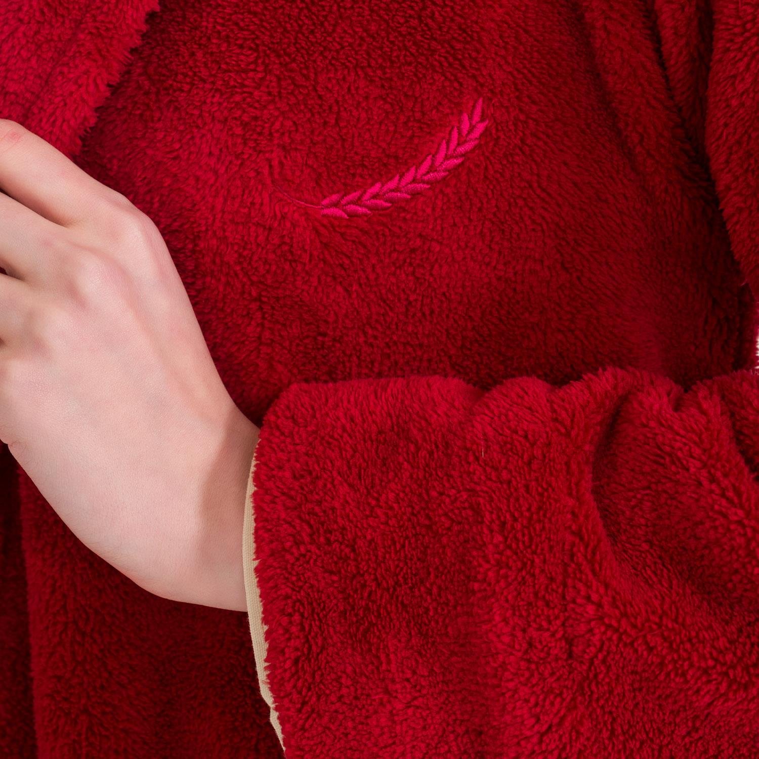 Sabahlık - Kadın Welsoft Şal Yaka Polar Sabahlık - Miespiga