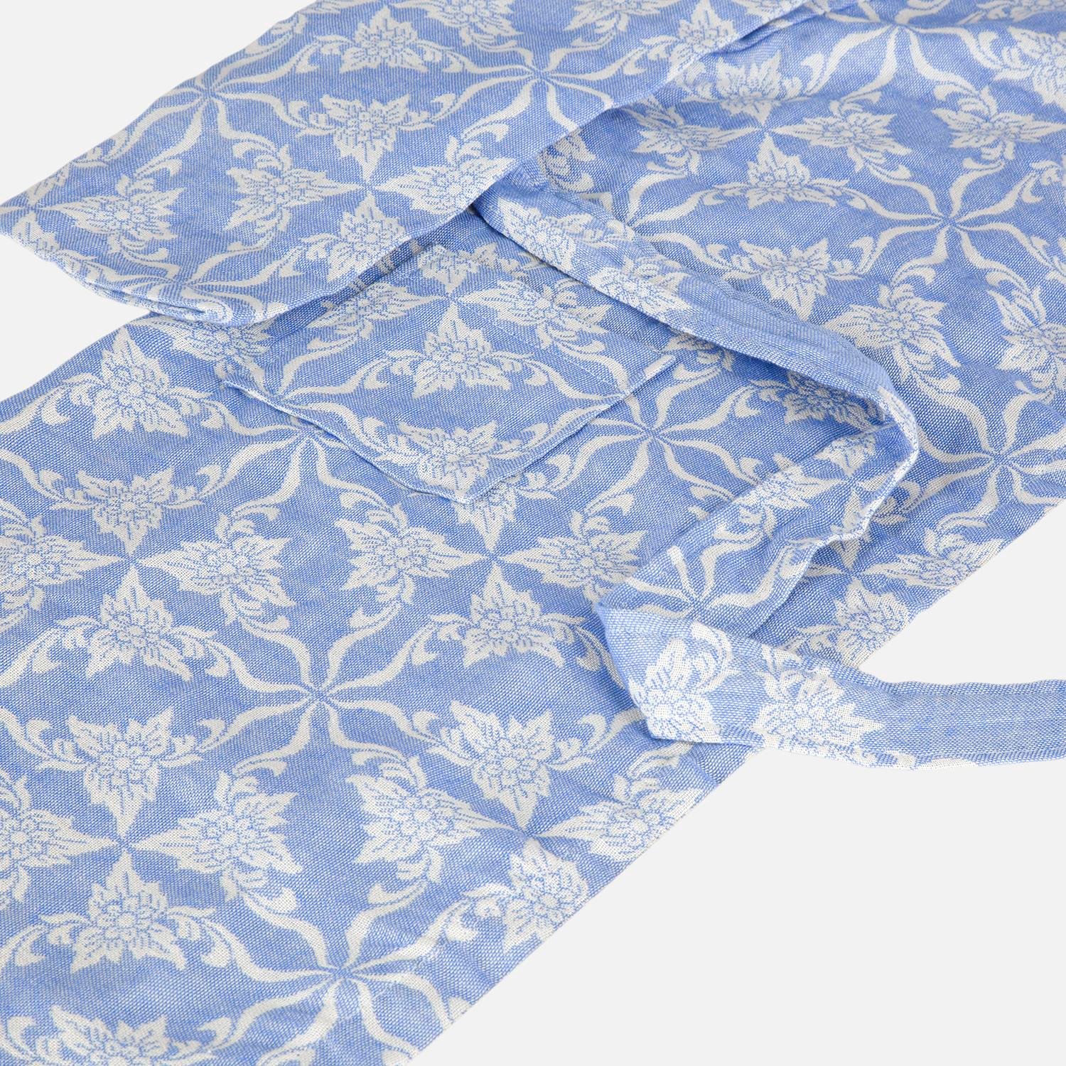 Peştamal Bornoz - Kare Mozaik Desenli Çocuk Peştemal Plaj Bornozu - Miespiga