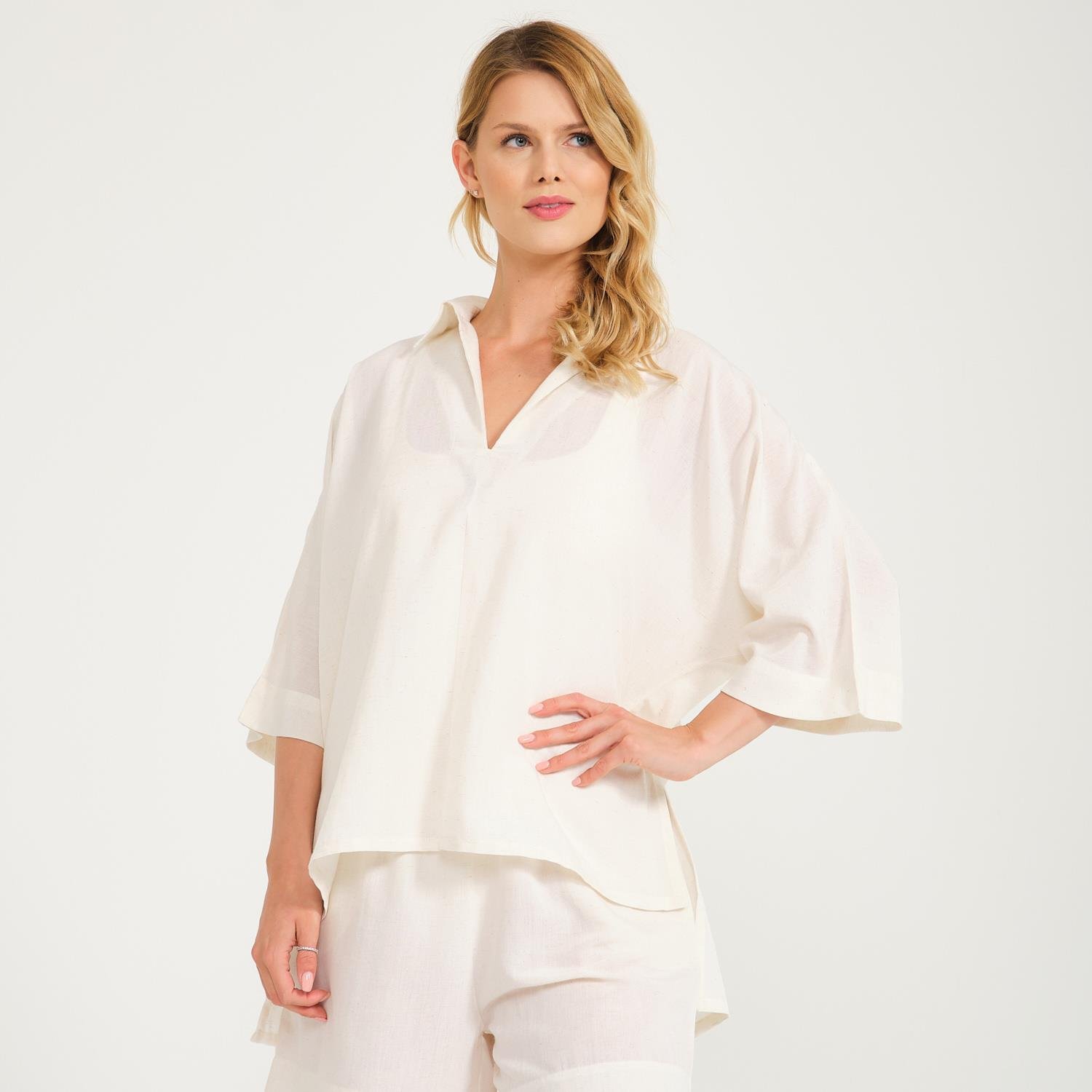 Bluz - Keten Safari Bluz - Miespiga