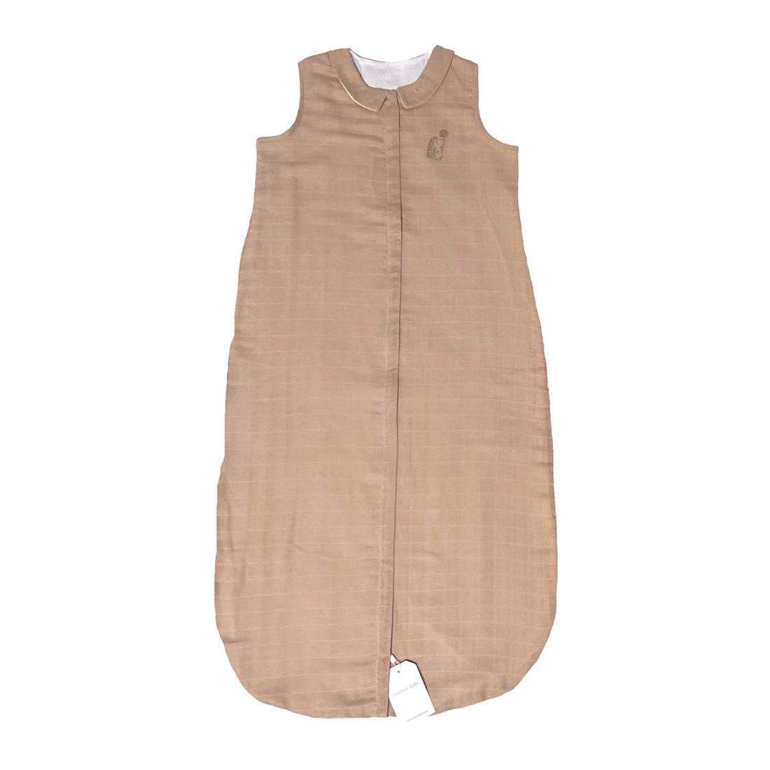 Müslin Uyku Tulumu - Kirpi Nakışlı Bebek Müslin Uyku Tulumu Yazlık 1 Tog 90 cm - Poetree Kids