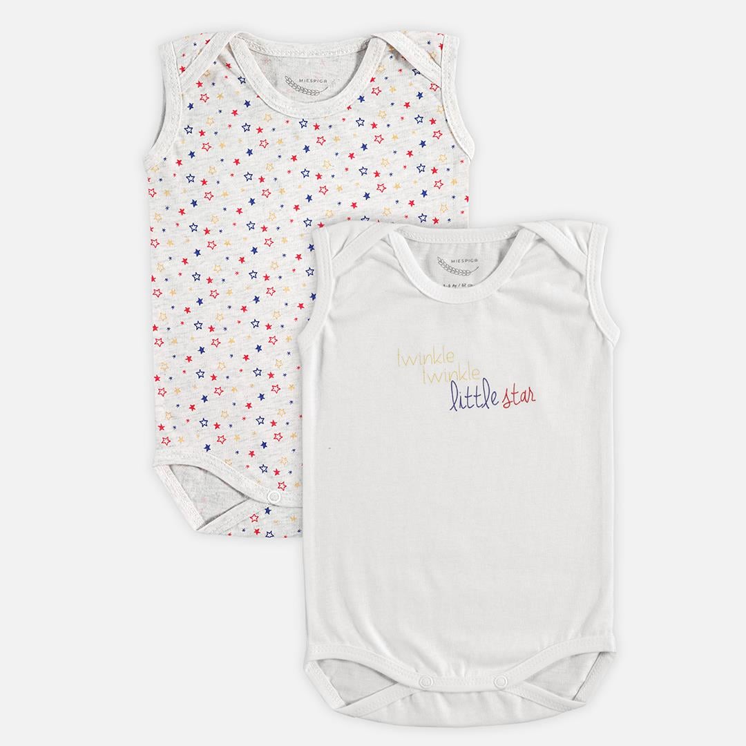 Body - Little Star Bebek Kolsuz Body 2'li Set - Miespiga