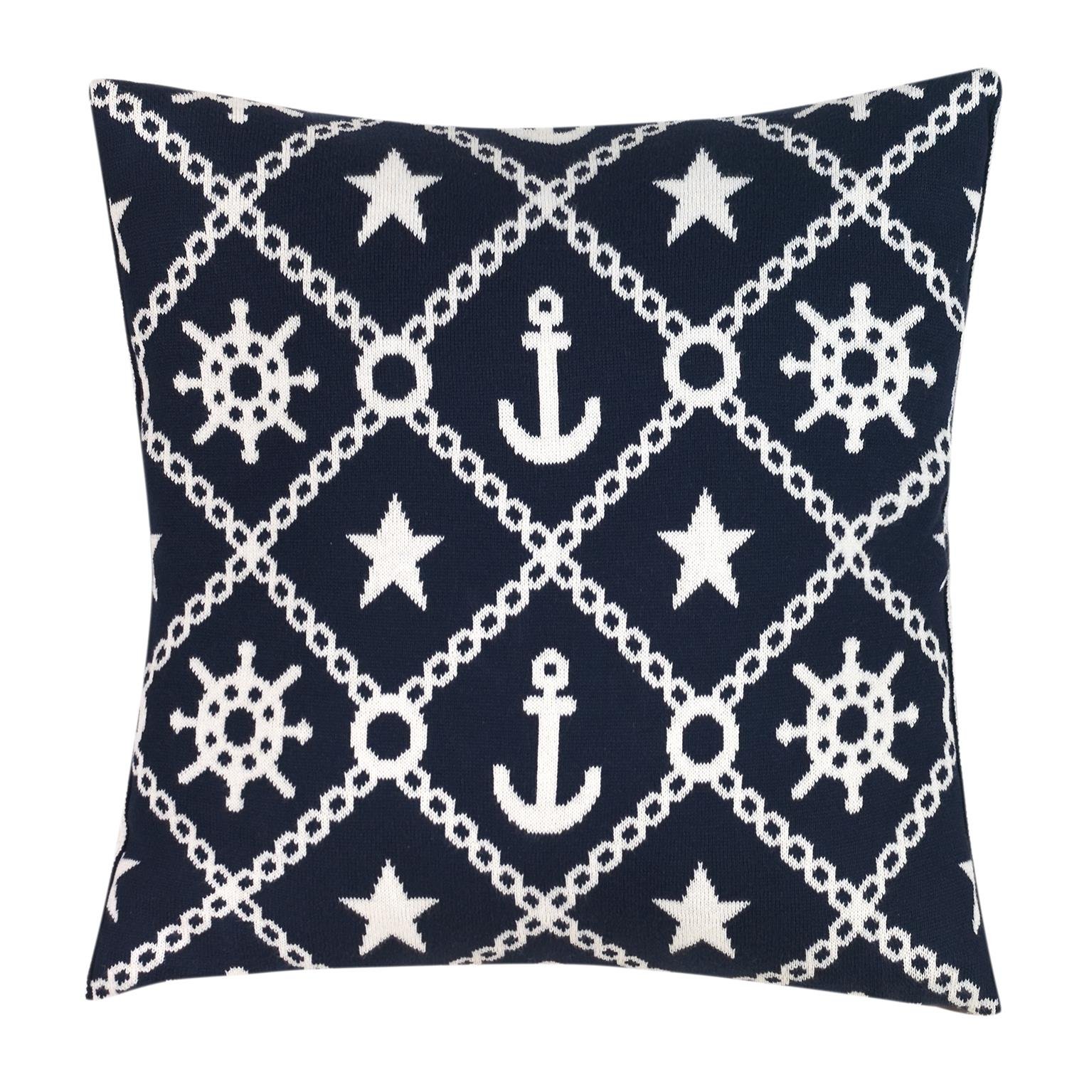 Kırlent ve Kılıfları - Marin Desen Triko Kırlent Kılıfı - Miespiga