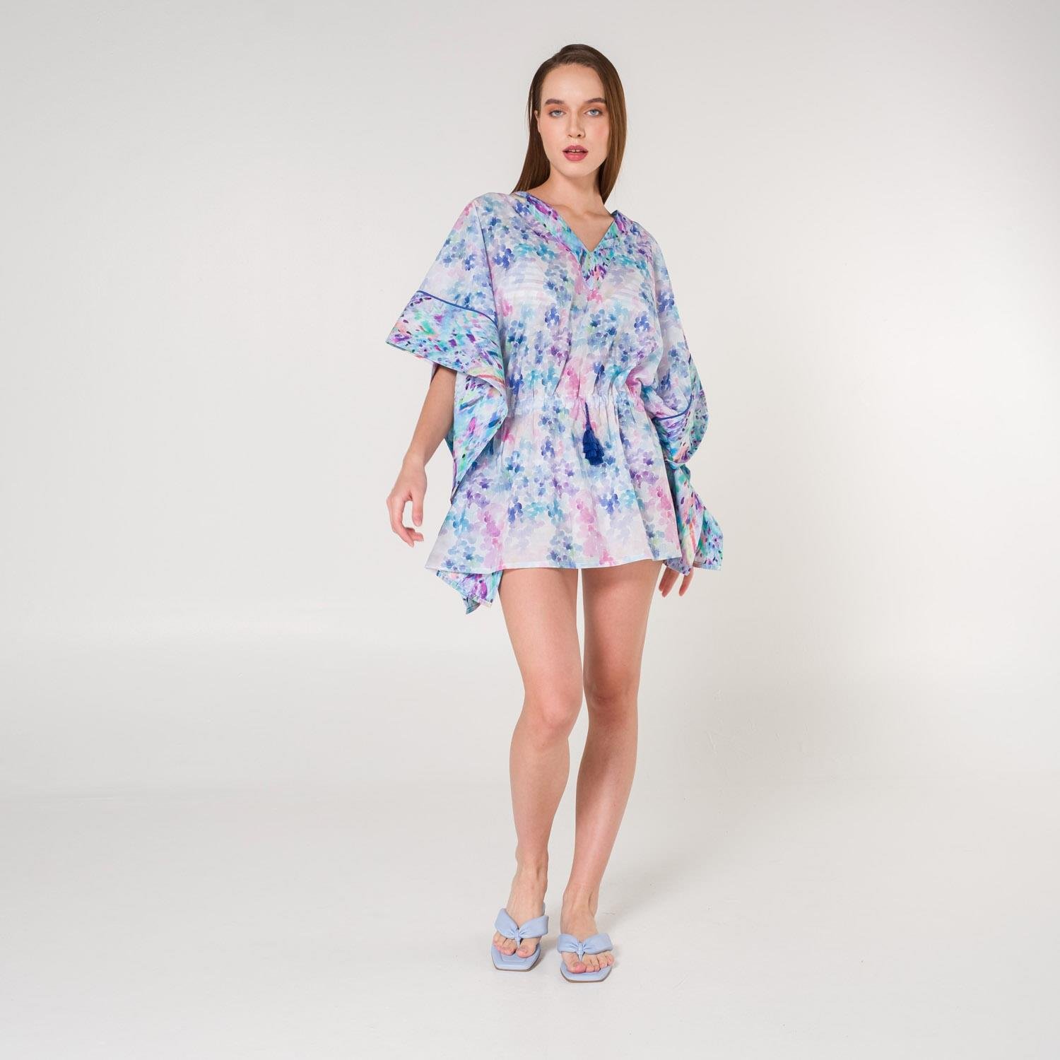 Plaj Elbisesi - Mila Vual Püsküllü Plaj Elbisesi - Miespiga