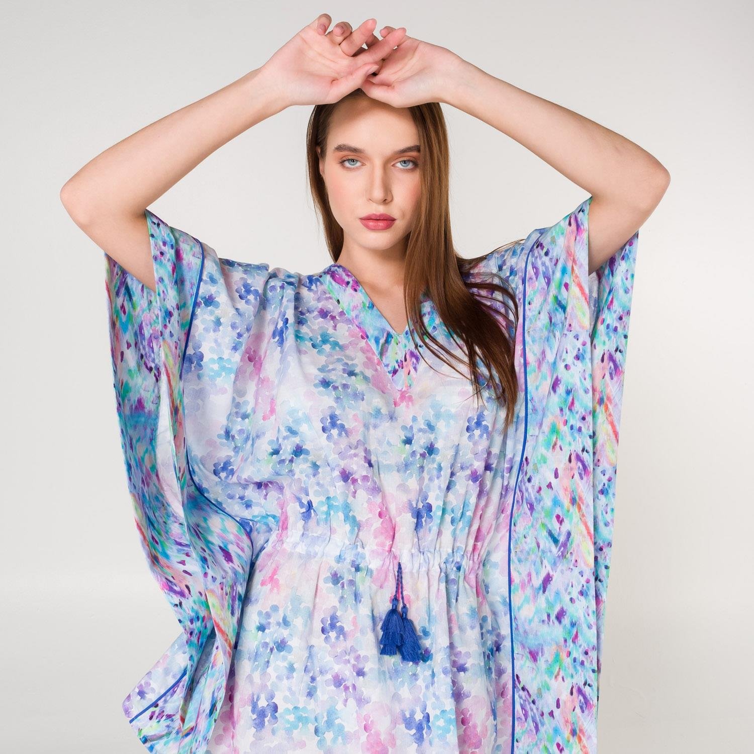 Plaj Elbisesi - Mila Vual Püsküllü Plaj Elbisesi - Miespiga