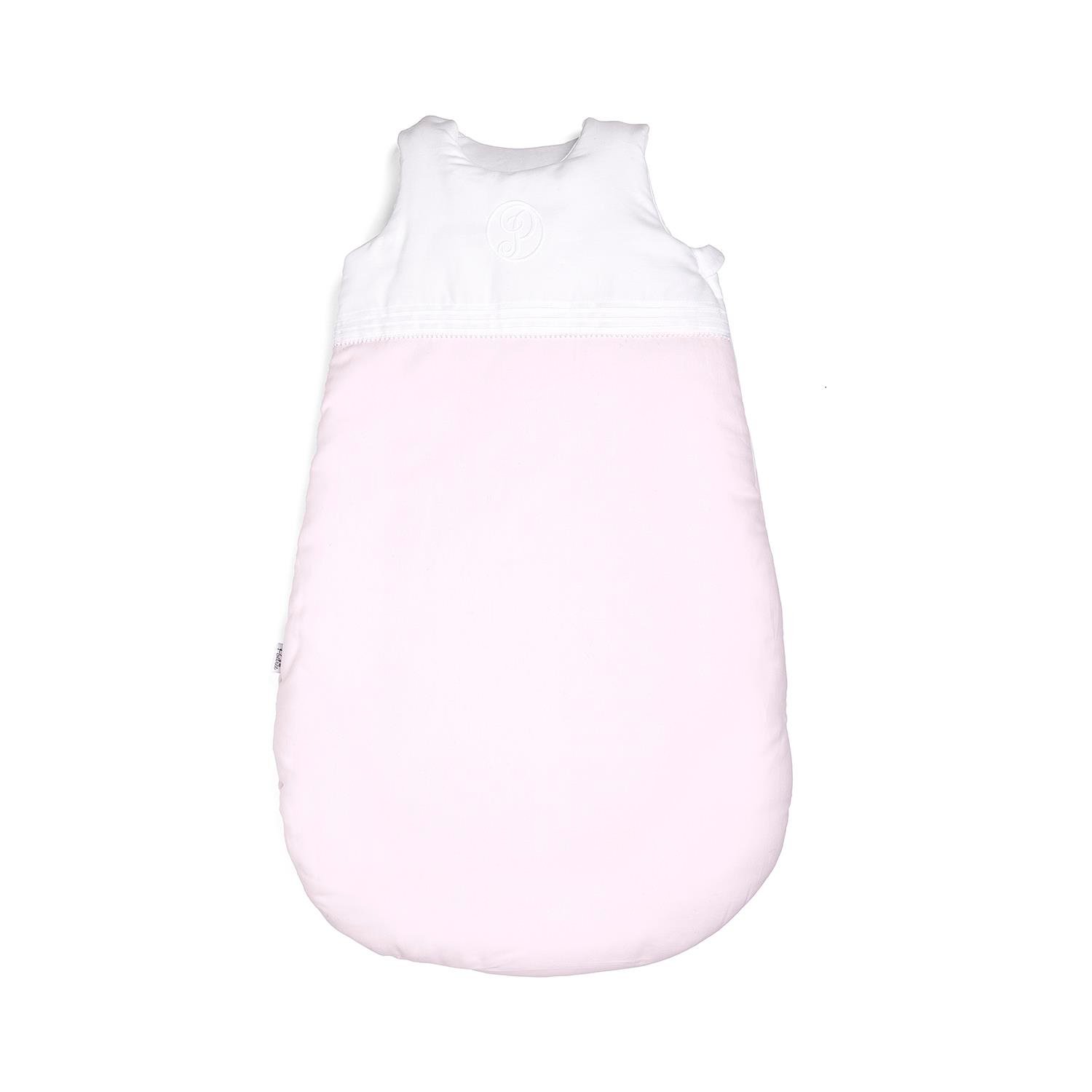 Bebek Uyku Tulumu - Oxford Soft Pink Kolsuz Bebek Uyku Tulumu 4 Tog 70 cm - Poetree Kids