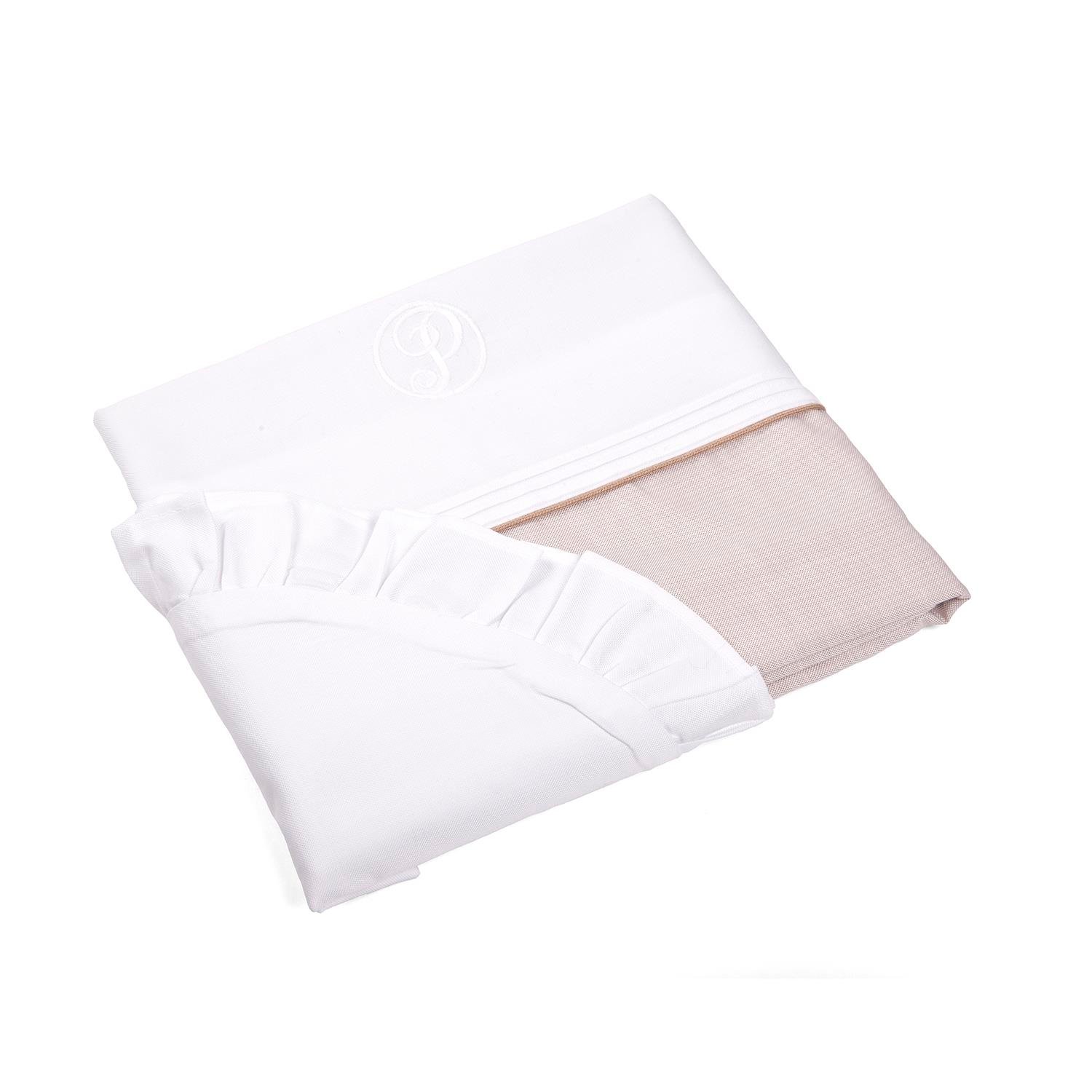 Nevresim Takımı - Oxford Taupe Beşik Nevresim Takımı - Poetree Kids