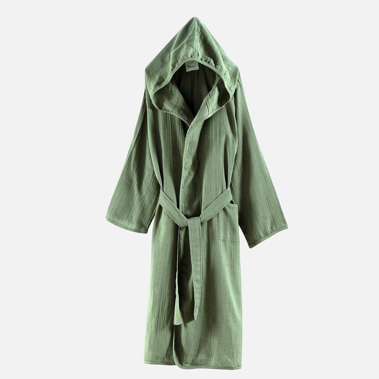 Müslin Bornoz - Pamuklu Kapüşonlu Çocuk Müslin Bornoz - Miespiga