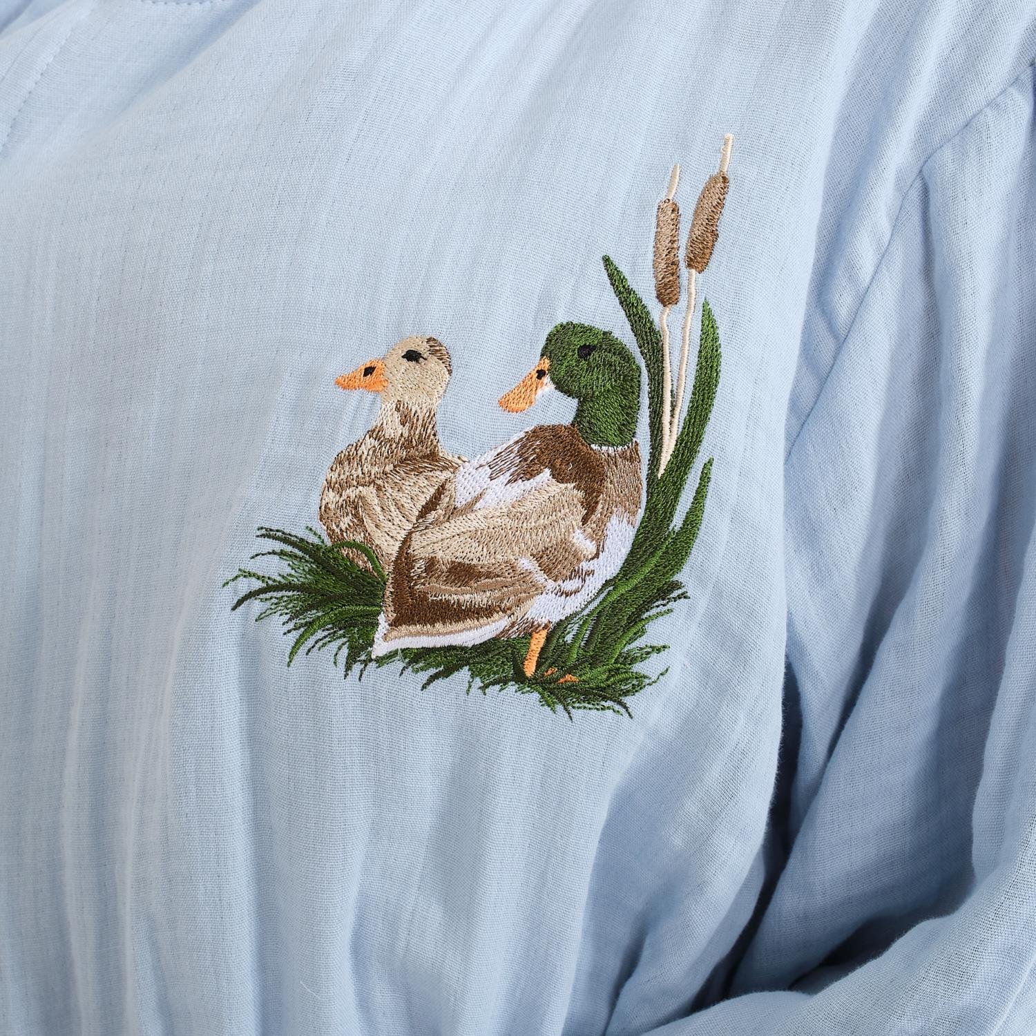 Müslin Bornoz - Pamuklu Kısa Kapüşonlu Kadın Müslin Bornoz - Miespiga