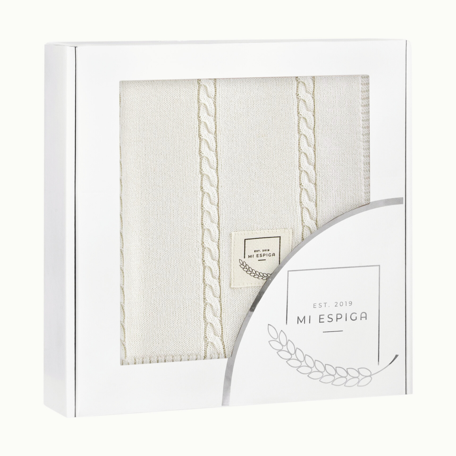 Battaniye - Pamuklu Triko Örgü Bebek Battaniyesi Me Classic - Miespiga