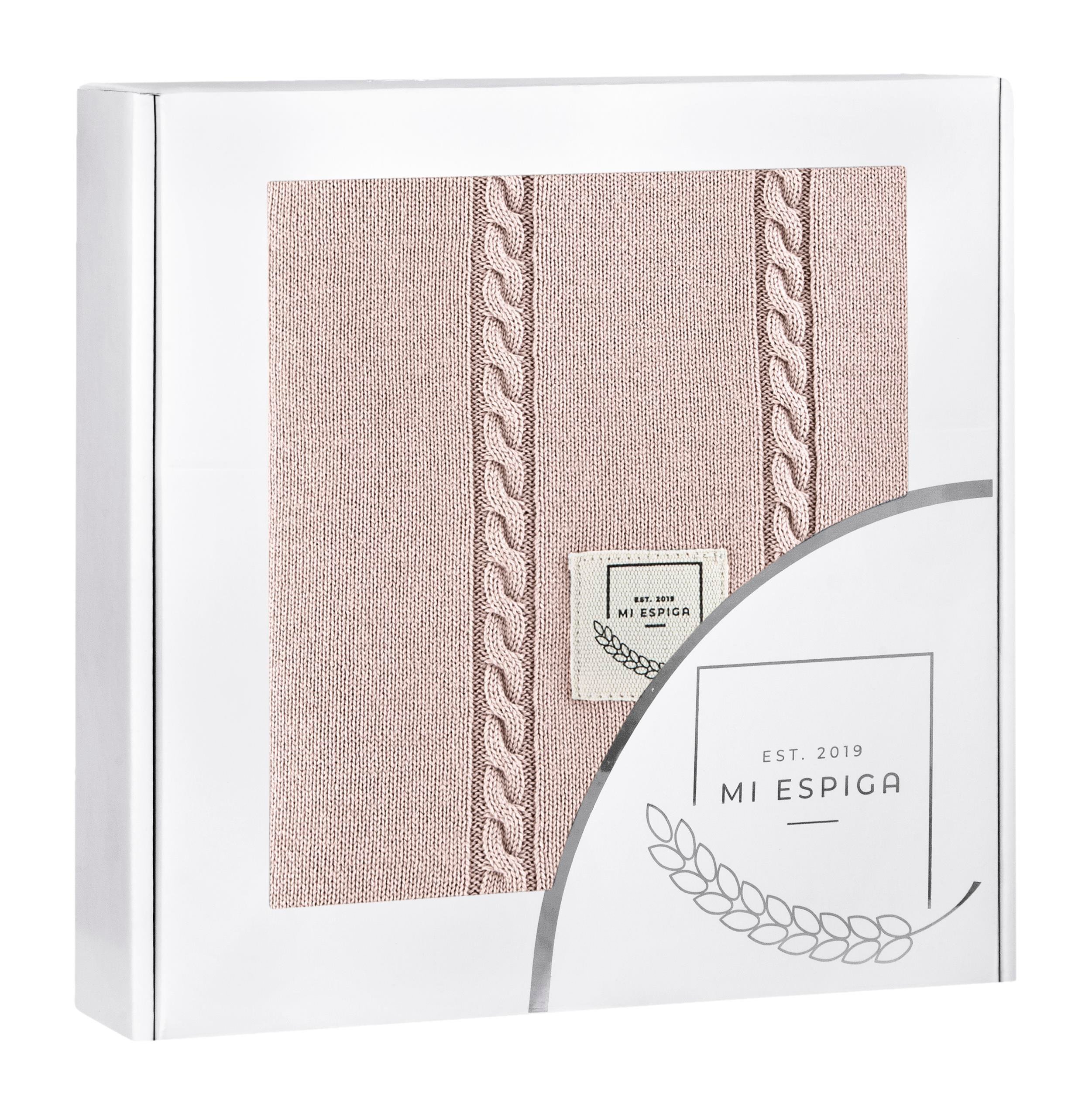 Battaniye - Pamuklu Triko Örgü Bebek Battaniyesi Me Classic - Miespiga