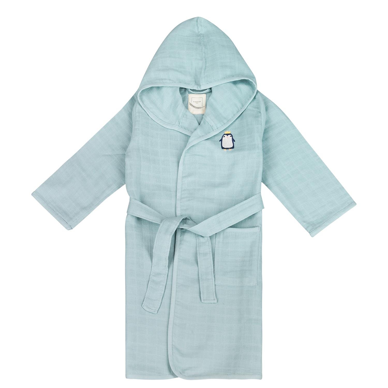 Müslin Bornoz - Penguen Çocuk Müslin Bornoz - Miespiga