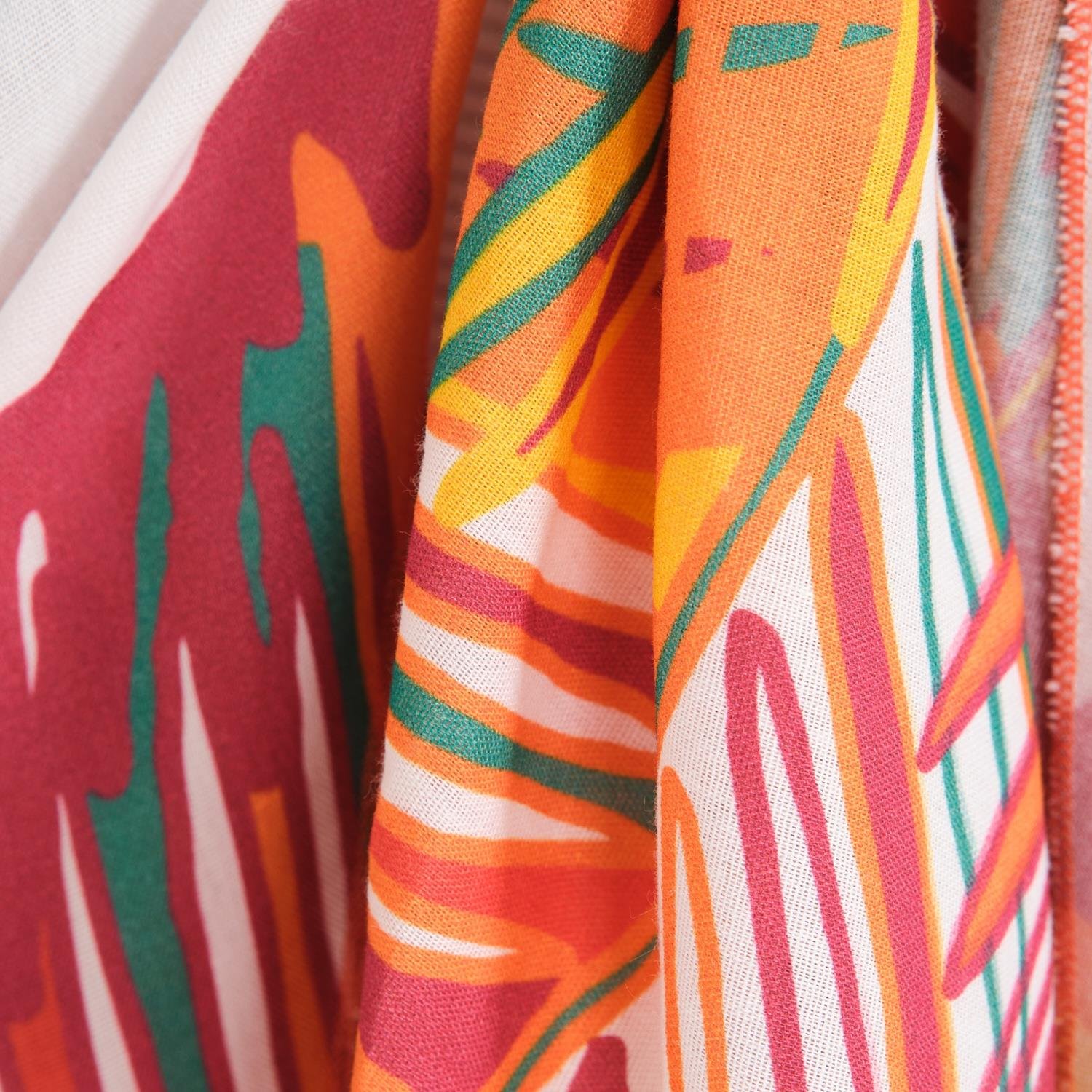 Plaj Eteği - Renkli Baskılı Etek Pareo - Miespiga