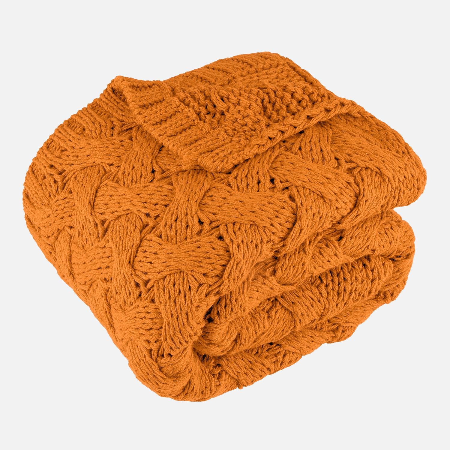 Battaniye - Serenita Saç Örgü Triko Tv Battaniyesi Throw Koltuk Şalı - Miespiga