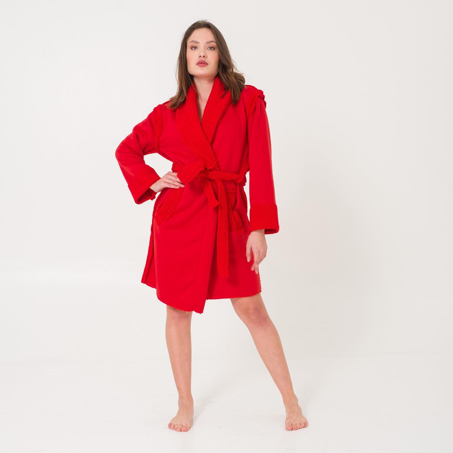 Sabahlık - Sherpa Suni Yünlü Teddy Peluş Kadın Sabahlık - Miespiga