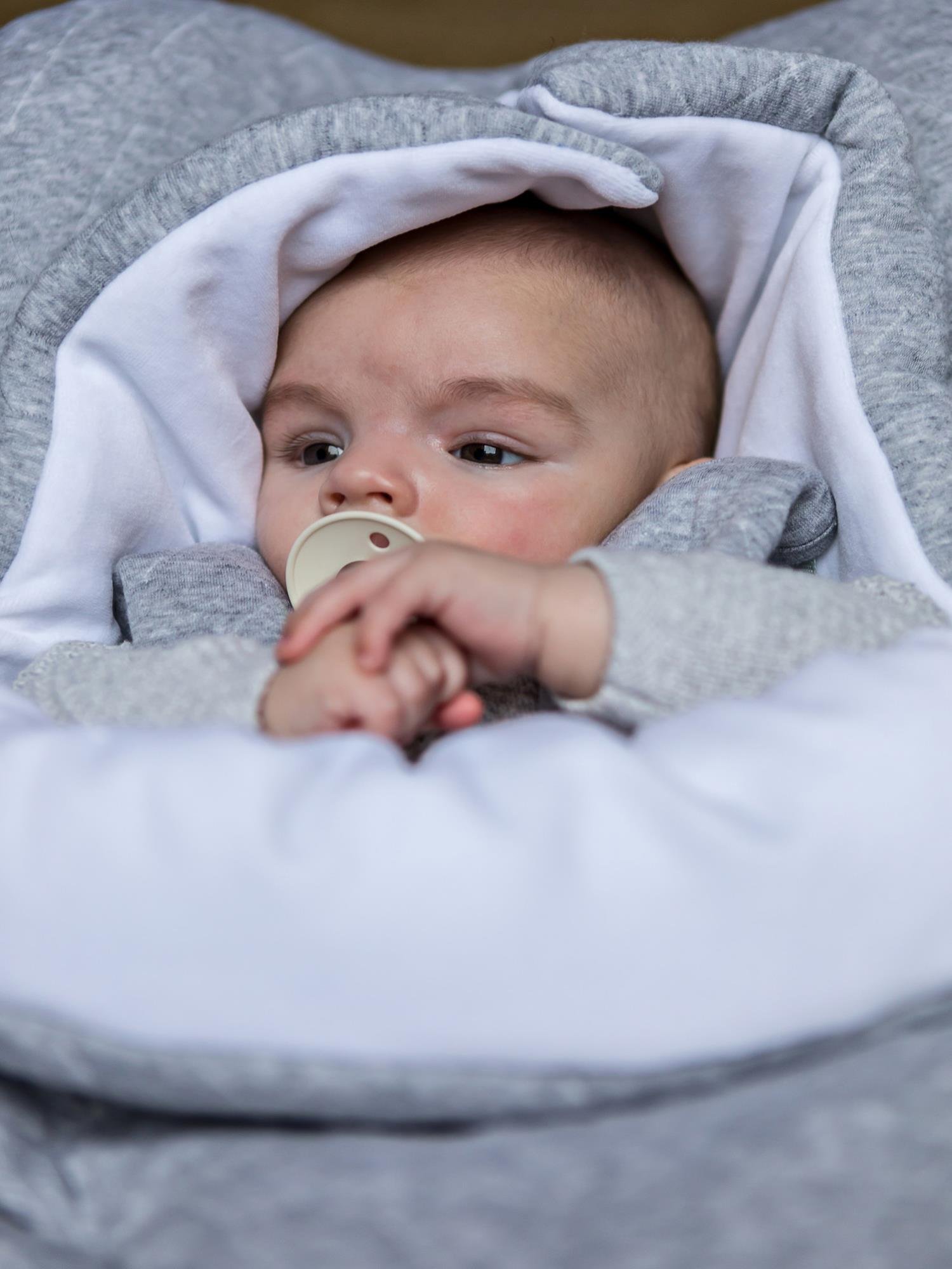 Taşıma Tulumu - Star Grey 5 Kemerli Portbebe - Poetree Kids