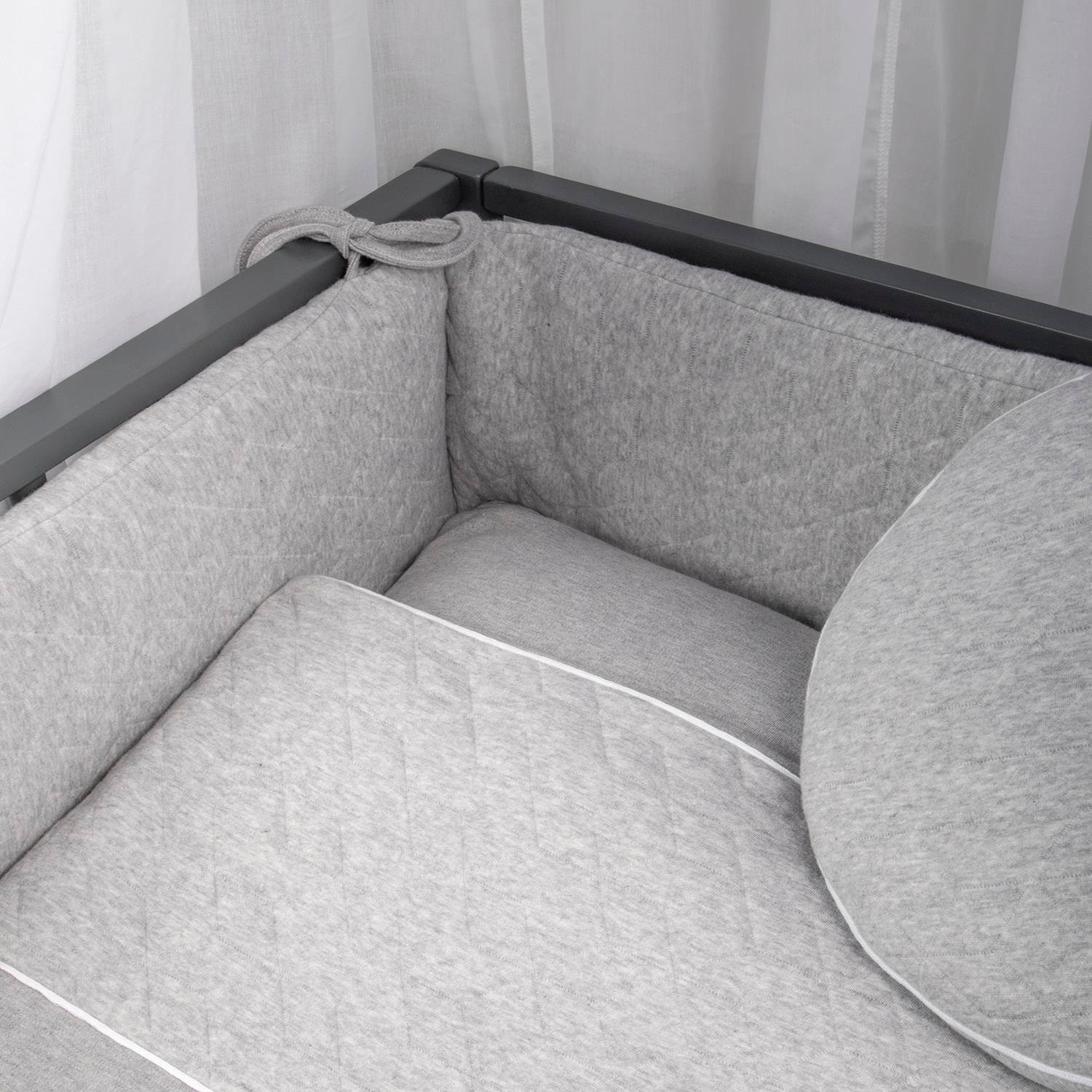 Nevresim Takımı - Star Grey Bebek Nevresim Takımı - Poetree Kids