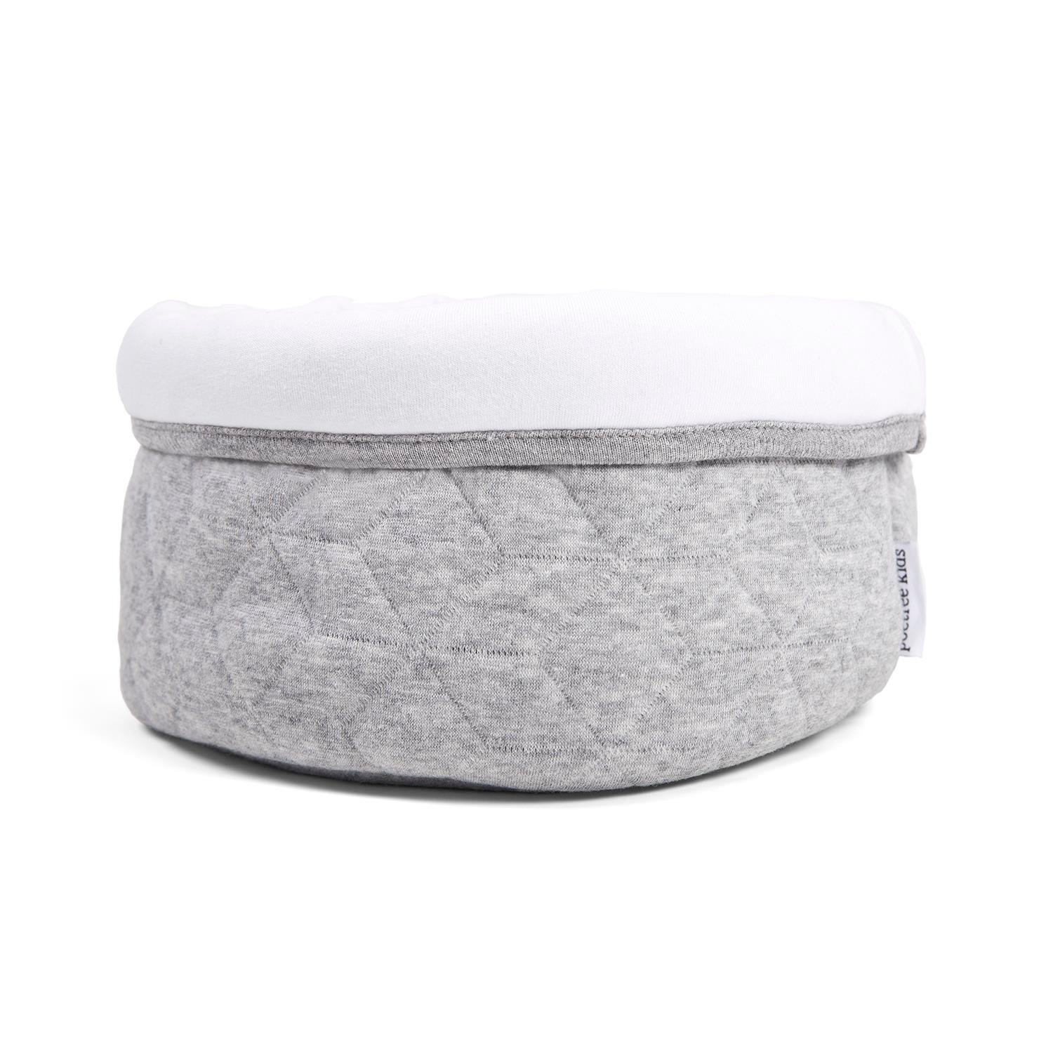 Bebek Çantası - Star Grey Komodin Üstü Sepet - Poetree Kids