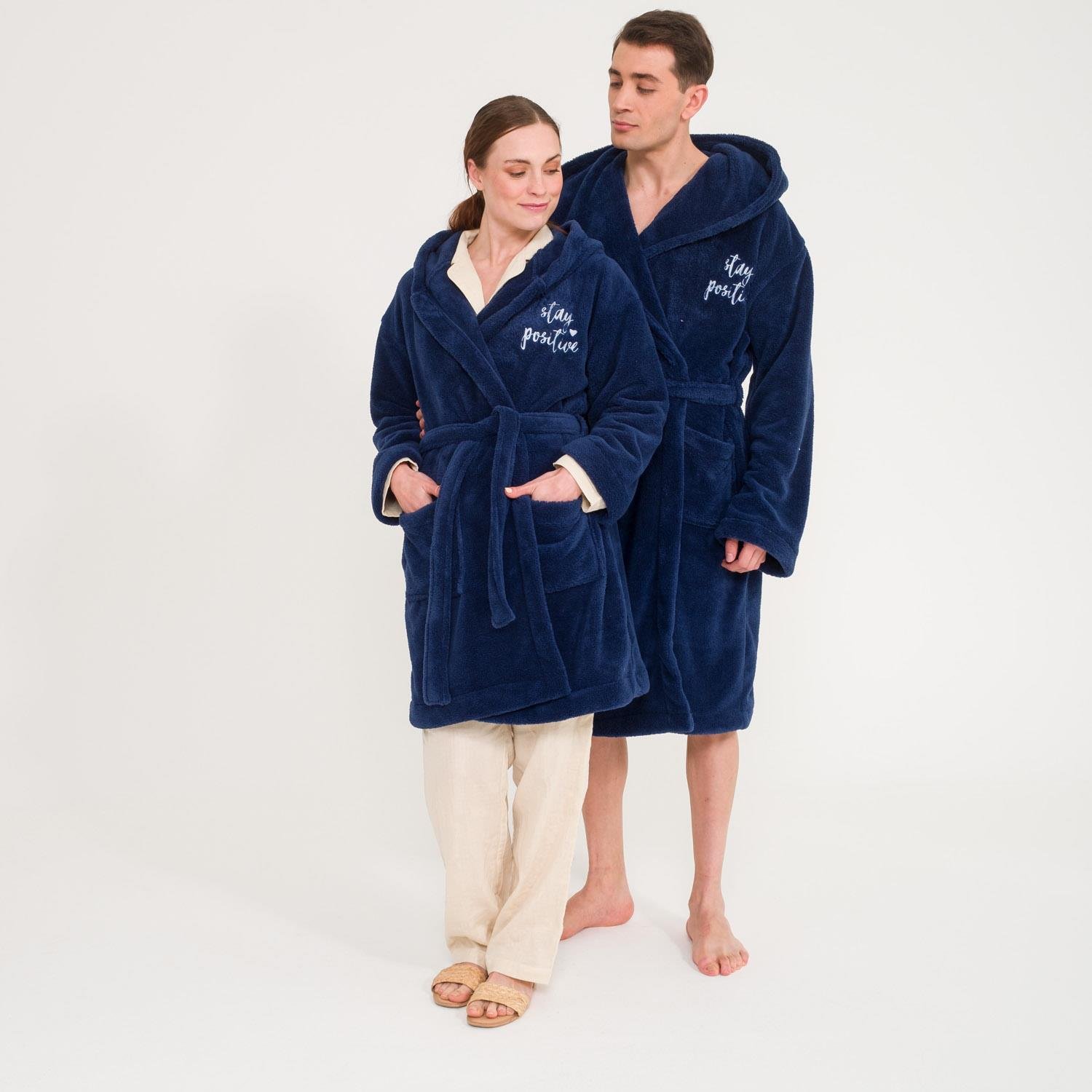 Sabahlık Seti - Uzun Kapüşonlu Welsoft Sabahlık Aile Seti - Miespiga