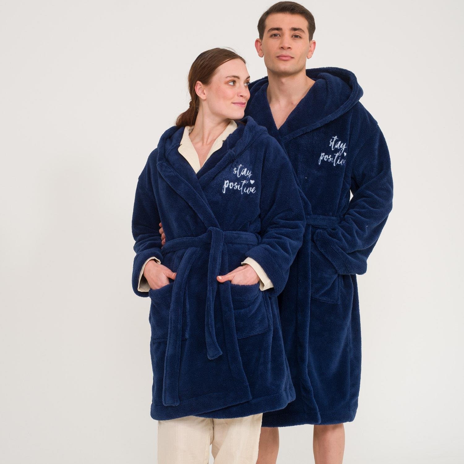 Sabahlık Seti - Uzun Kapüşonlu Welsoft Sabahlık Aile Seti - Miespiga