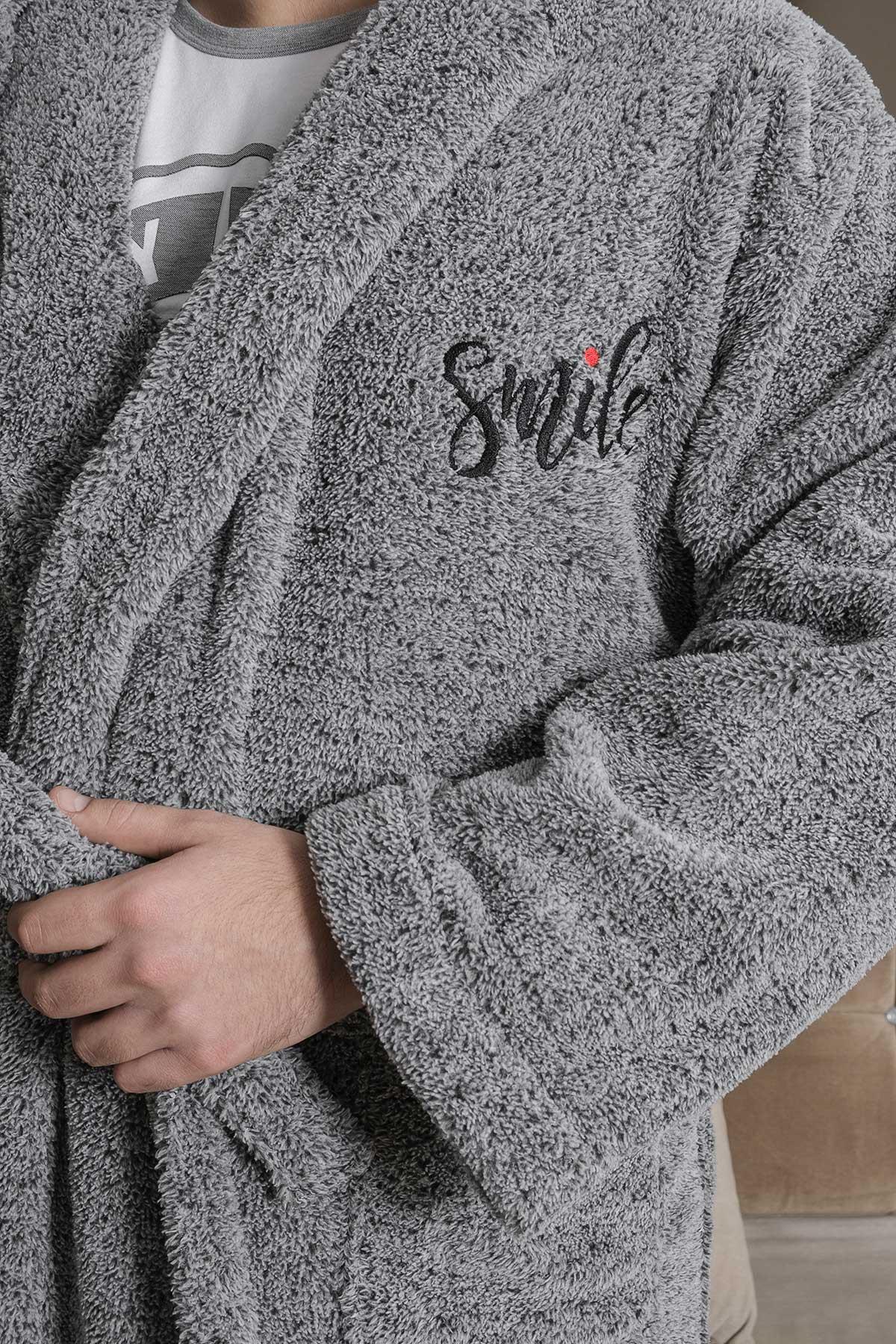 Sabahlık Seti - Uzun Kapüşonlu Welsoft Sabahlık Aile Seti - Miespiga