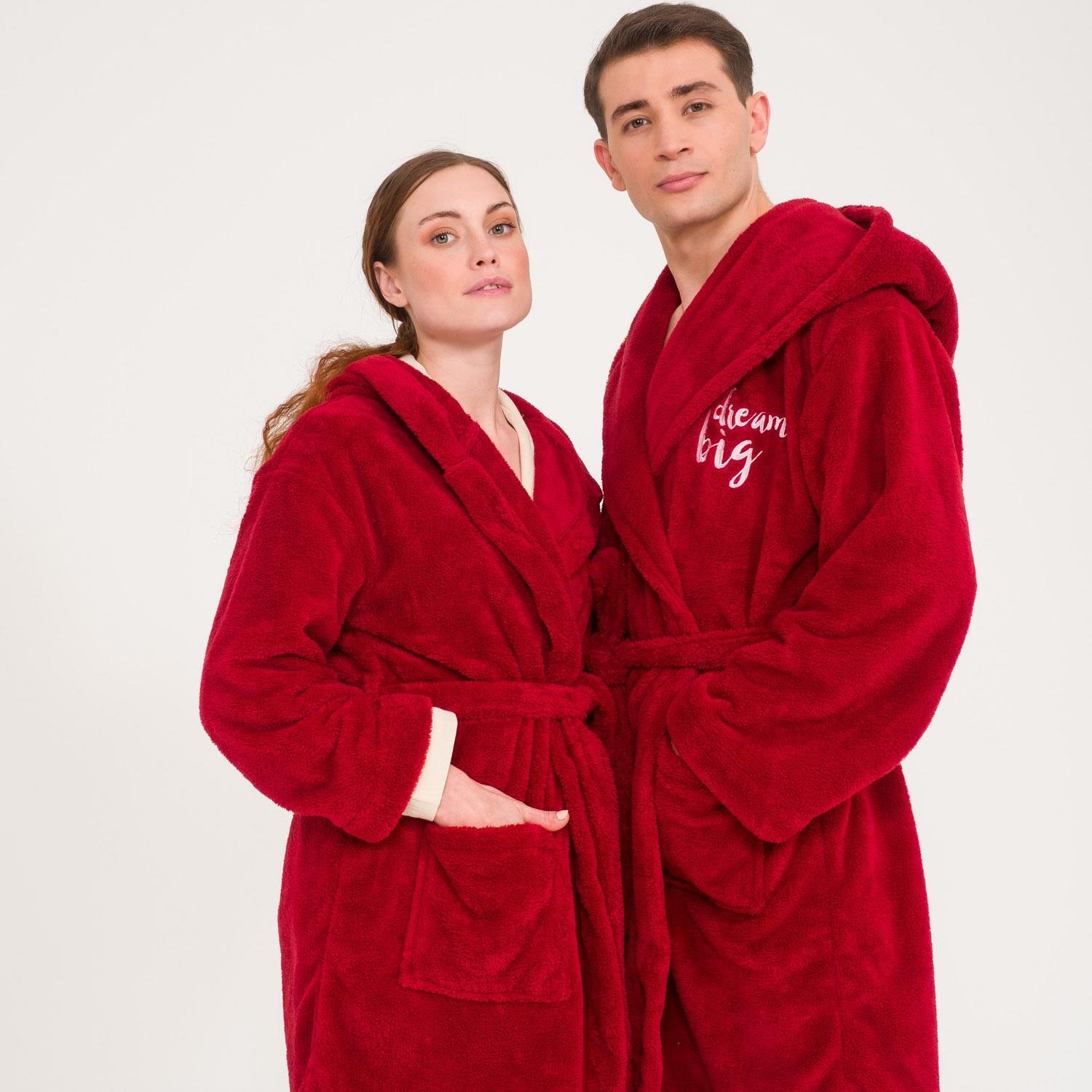 Sabahlık Seti - Uzun Kapüşonlu Welsoft Sabahlık Aile Seti - Miespiga