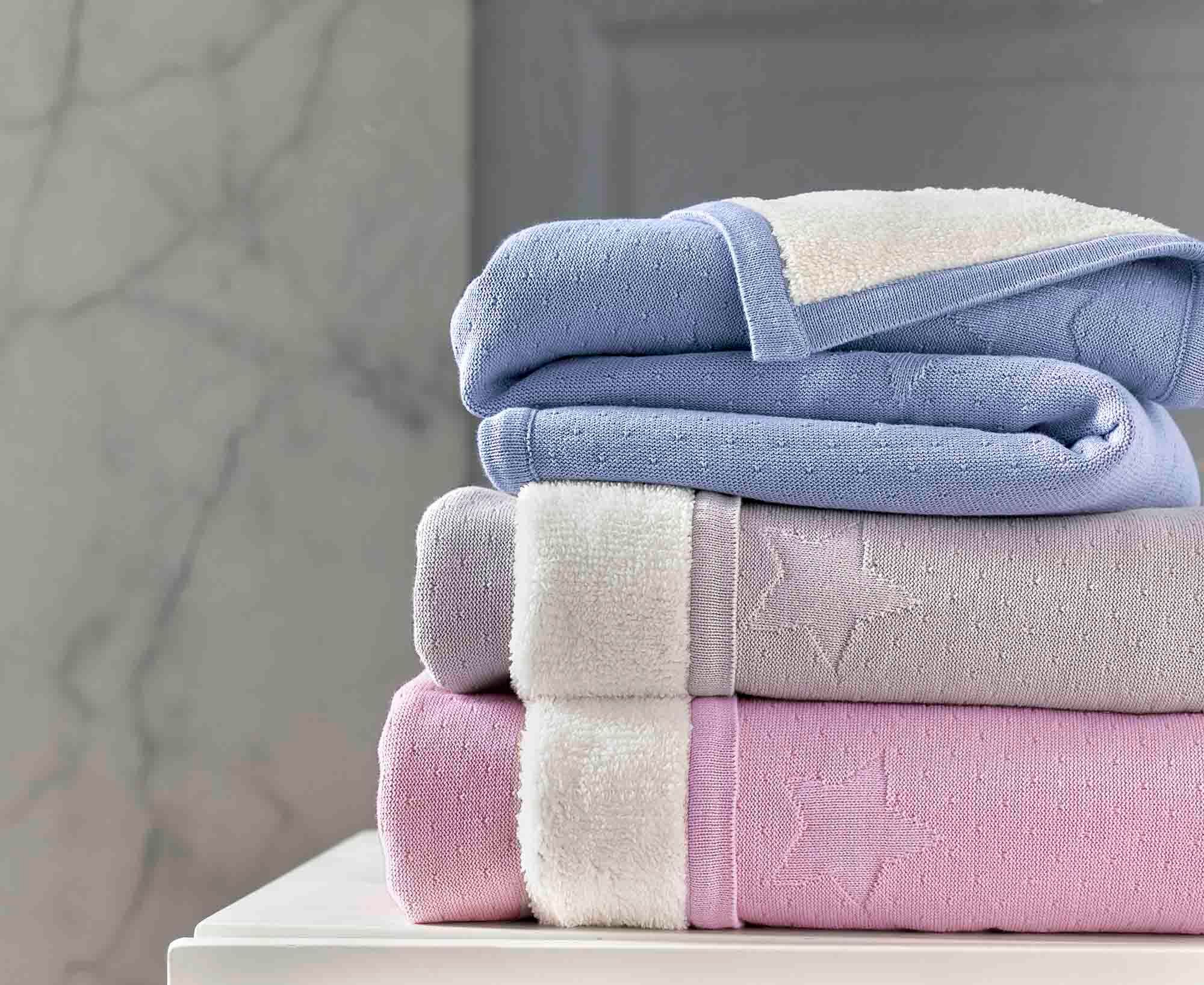 Battaniye - Welsoftlu Kışlık Pamuklu Triko Bebek Battaniyesi Northstar - Miespiga