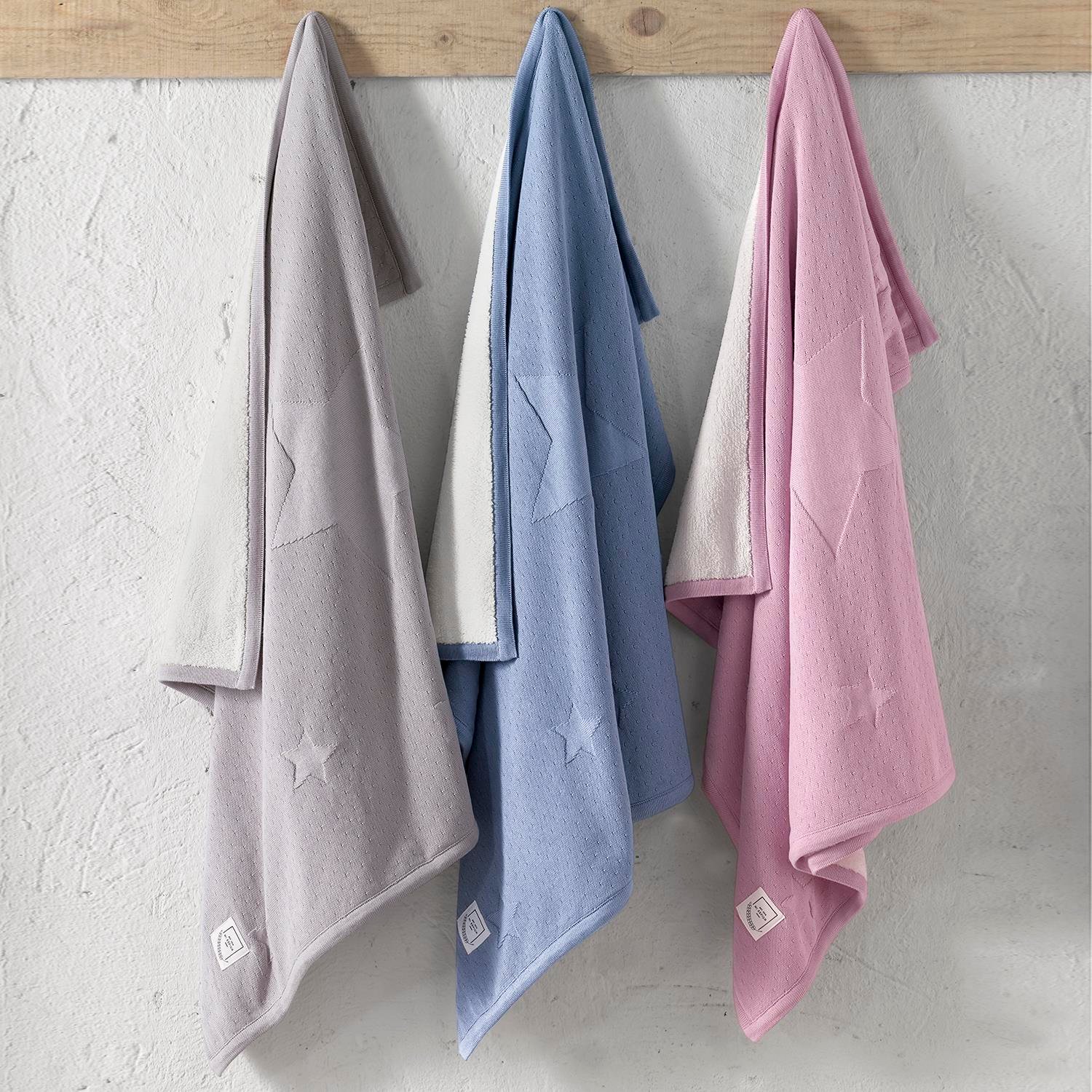 Battaniye - Welsoftlu Kışlık Pamuklu Triko Bebek Battaniyesi Northstar - Miespiga