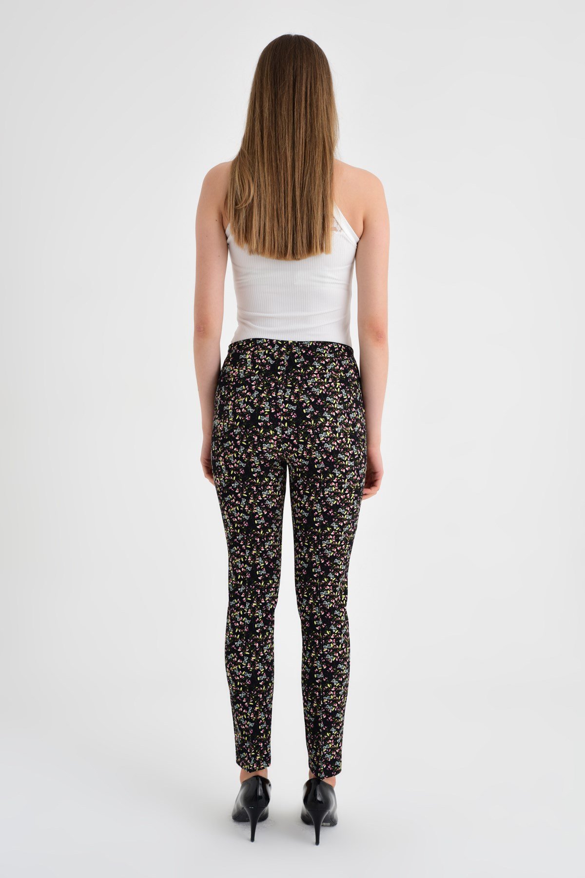 40002 FUŞYA ÇİÇEK PANTALON