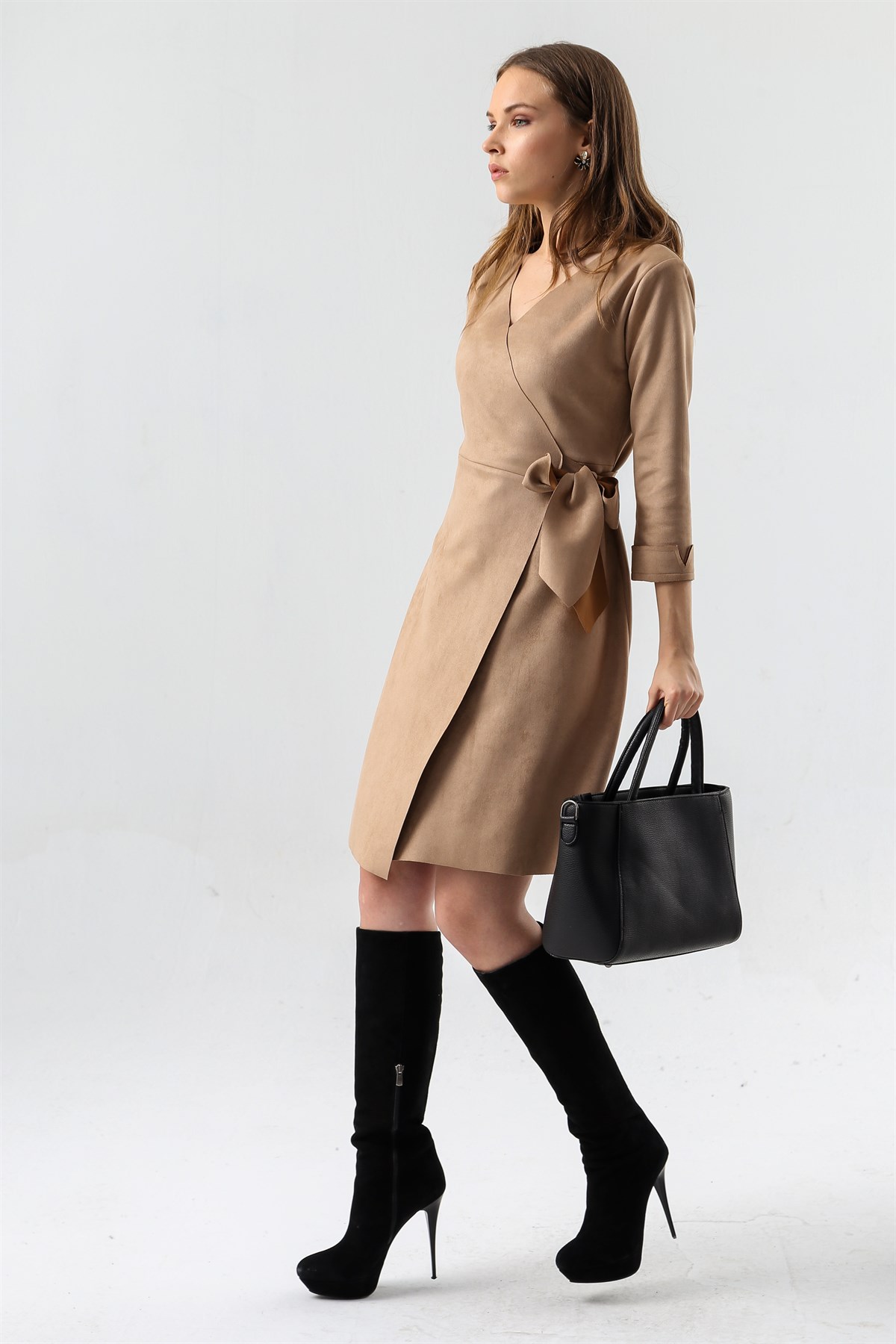 4068 BEJ ELBİSE