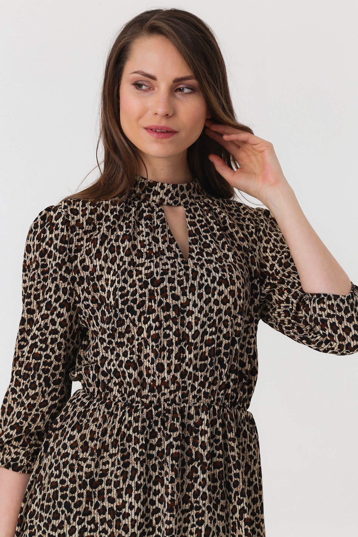 4263 LEOPAR ELBİSE