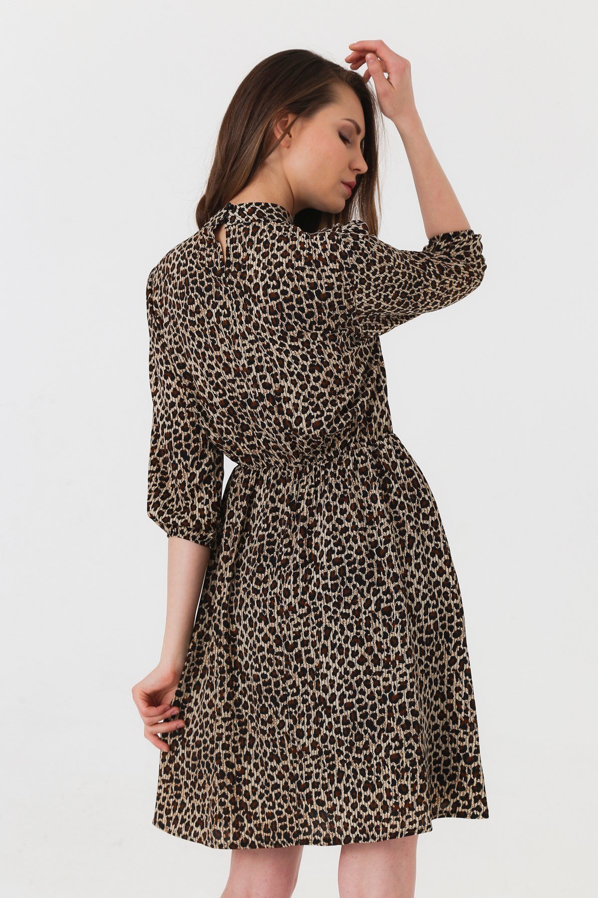 4263 LEOPAR ELBİSE