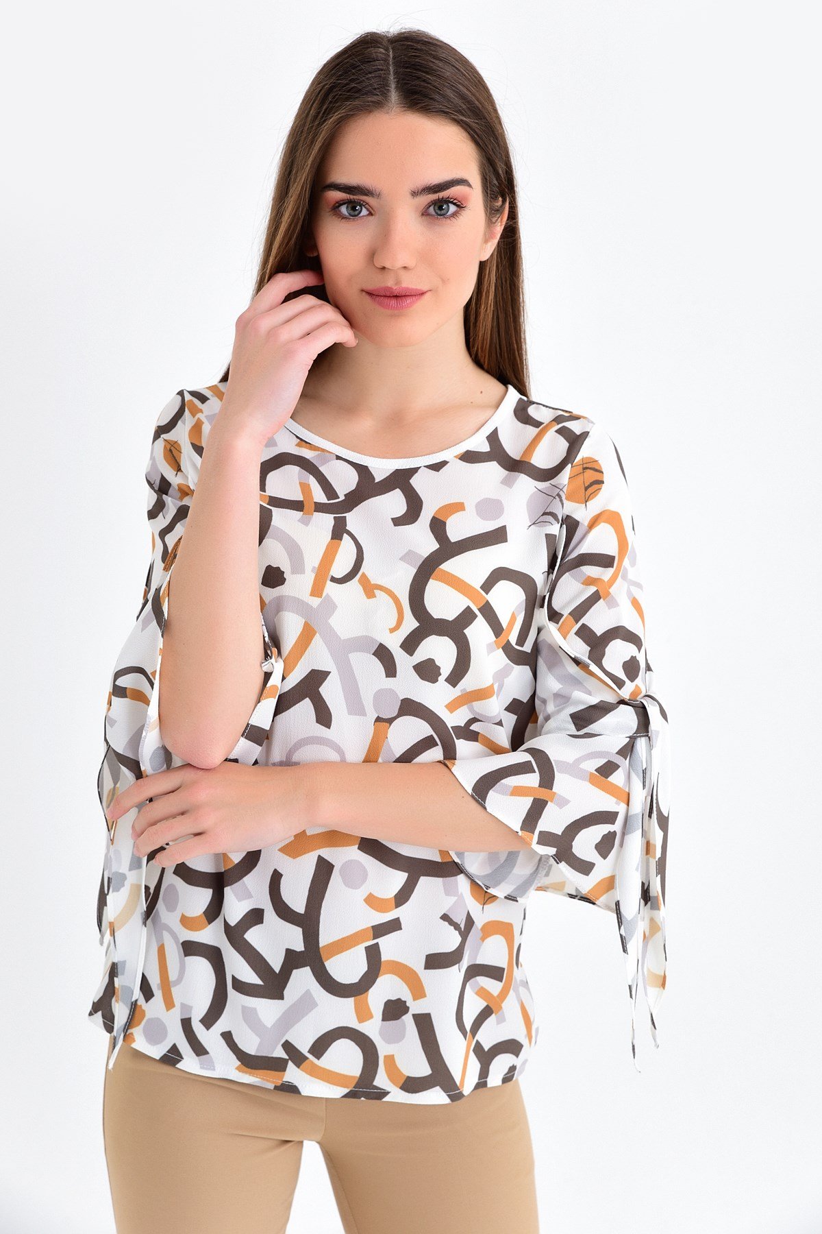 4285 GEOMETRİ BLUZ