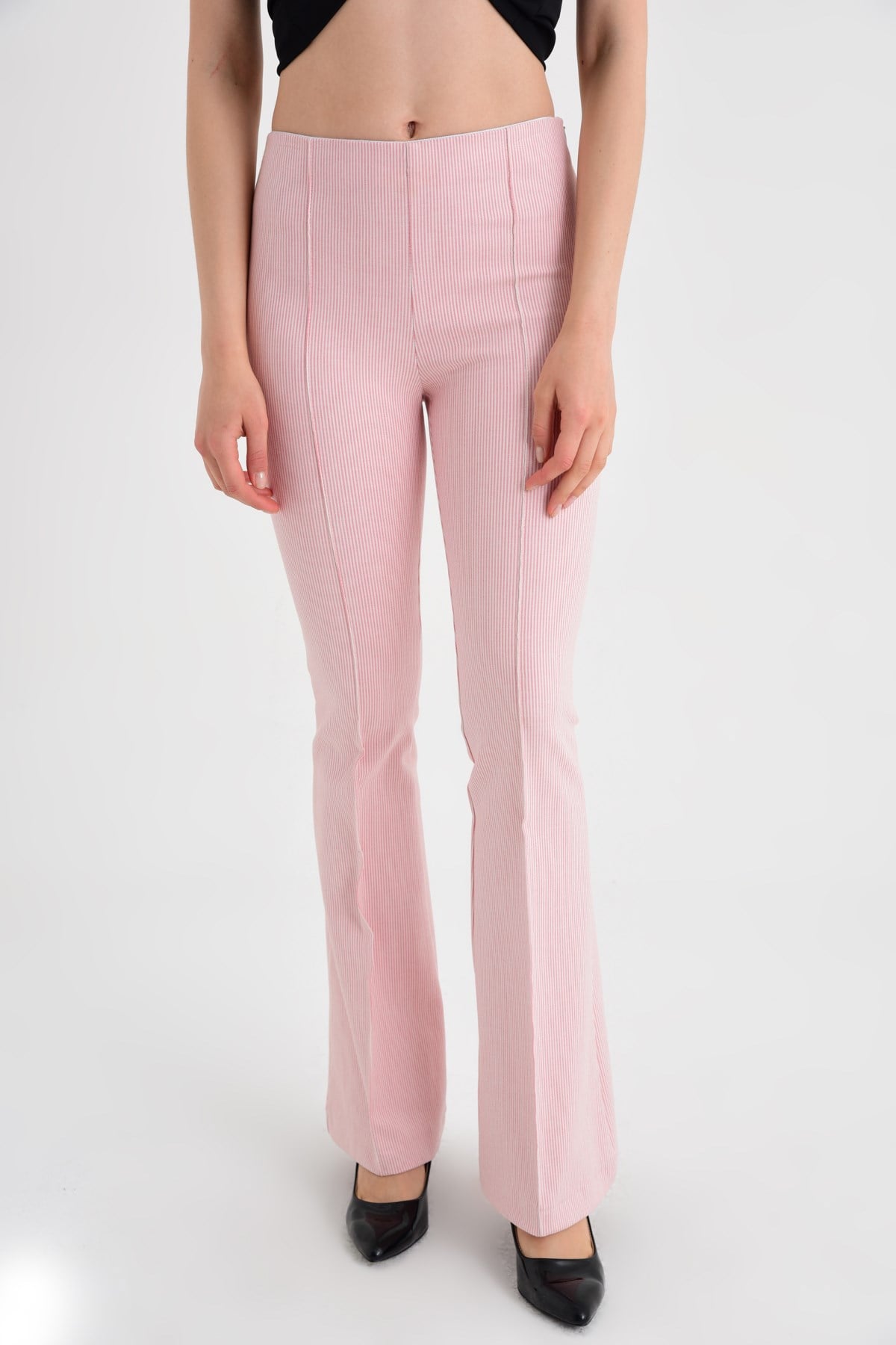 45000 PEMBE ÇİZGİ PANTALON
