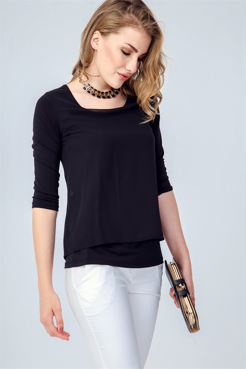 5899 SİYAH BLUZ