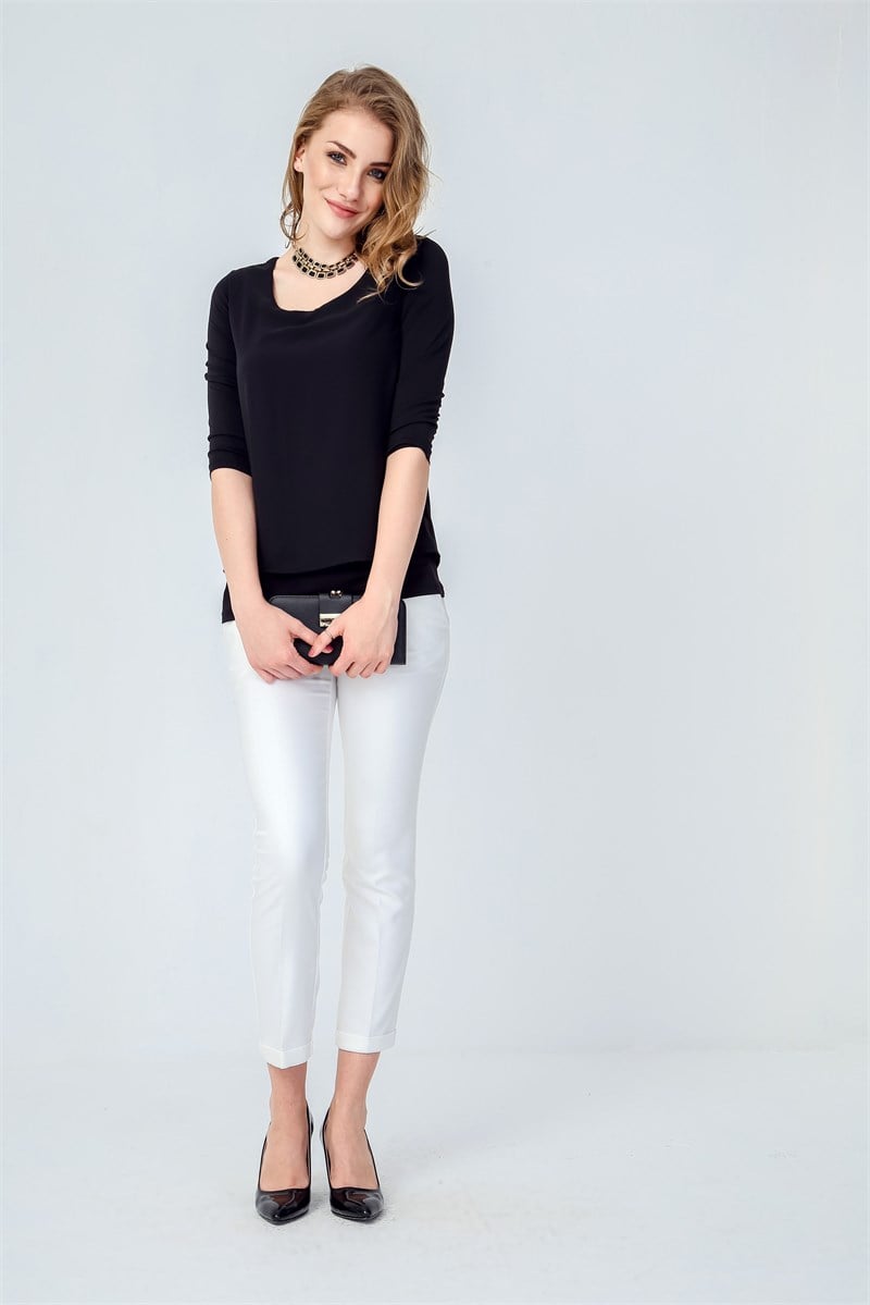 5899 SİYAH BLUZ