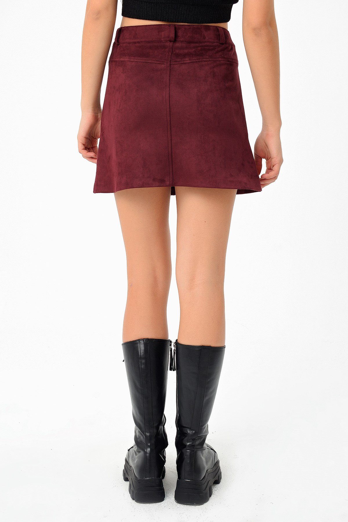 JUMENTCepli Mini Etek - Bordo