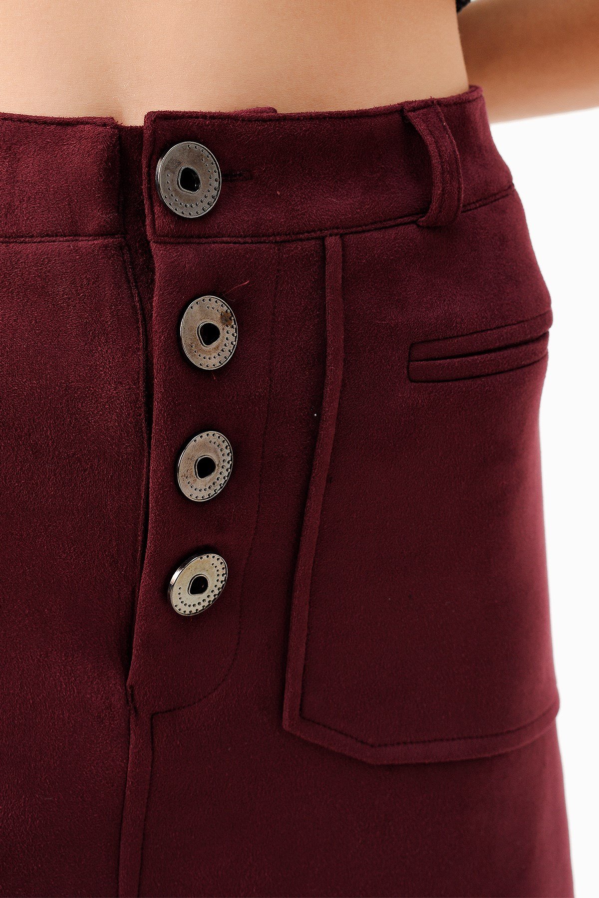 JUMENTCepli Mini Etek - Bordo