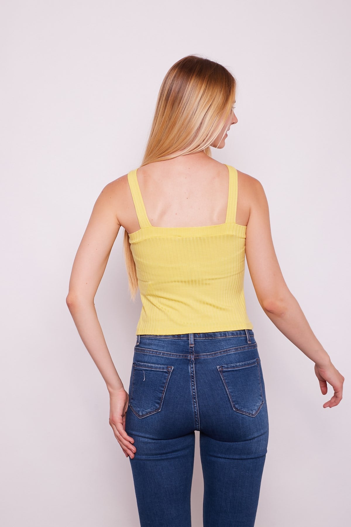 JUMENTkadın kaşkorse kalın askılı bluz