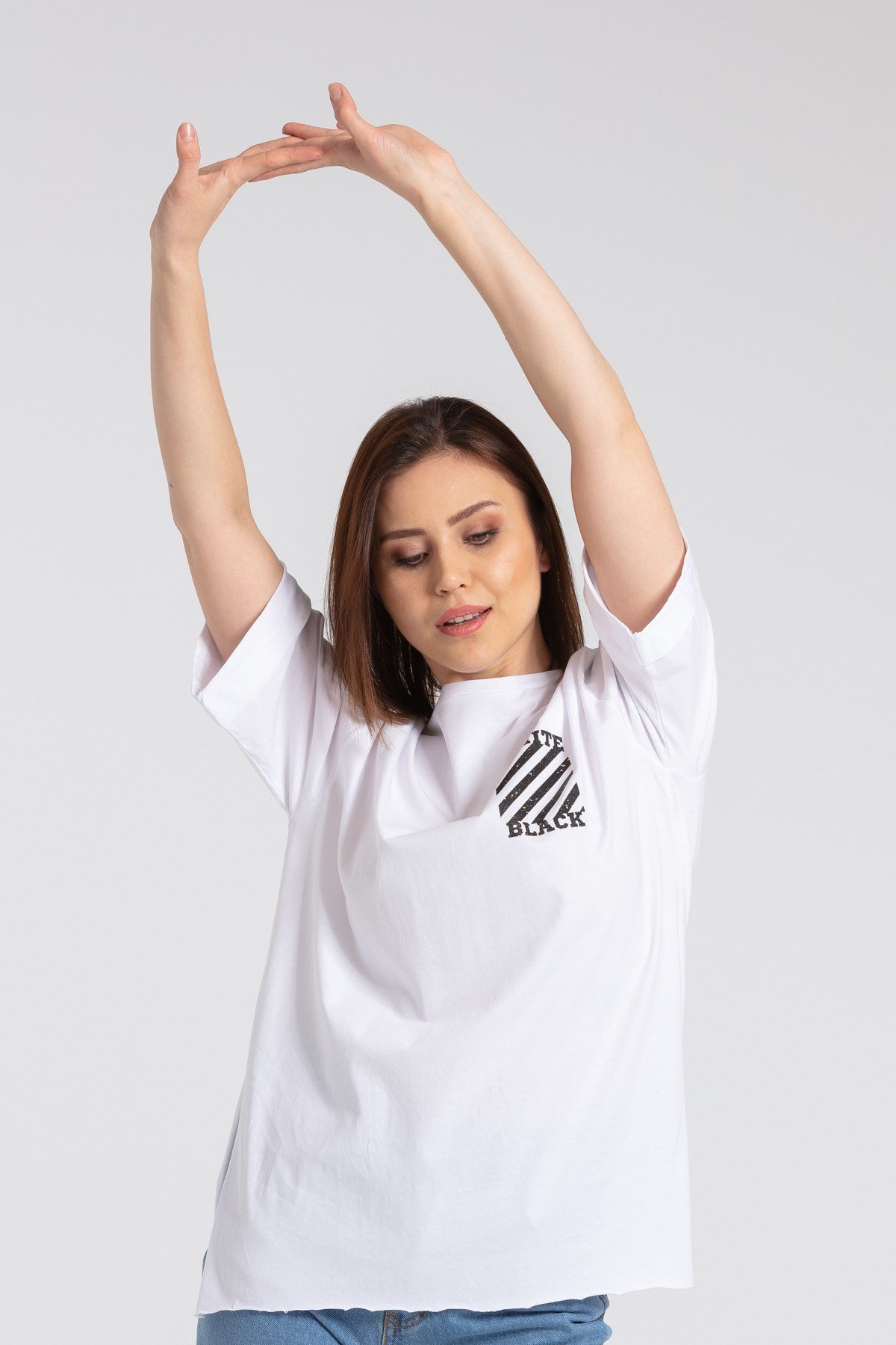 JUMENTKadın No Dasy Off Baskılı Bluz -Krem