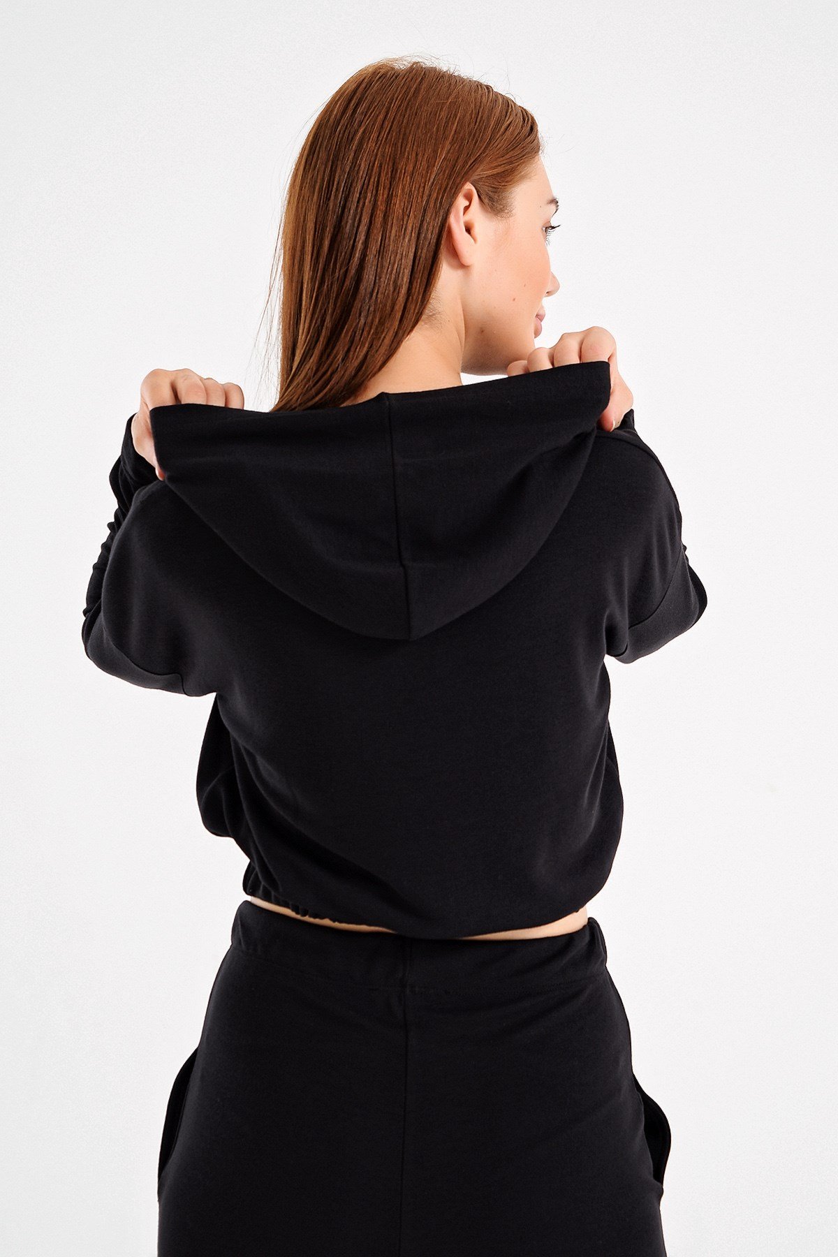JUMENTKaşonlu Sweatshirt -Siyah