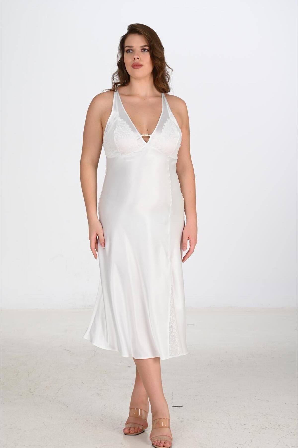 2li Ekru Sabahlık Takımı Bigsize 6224